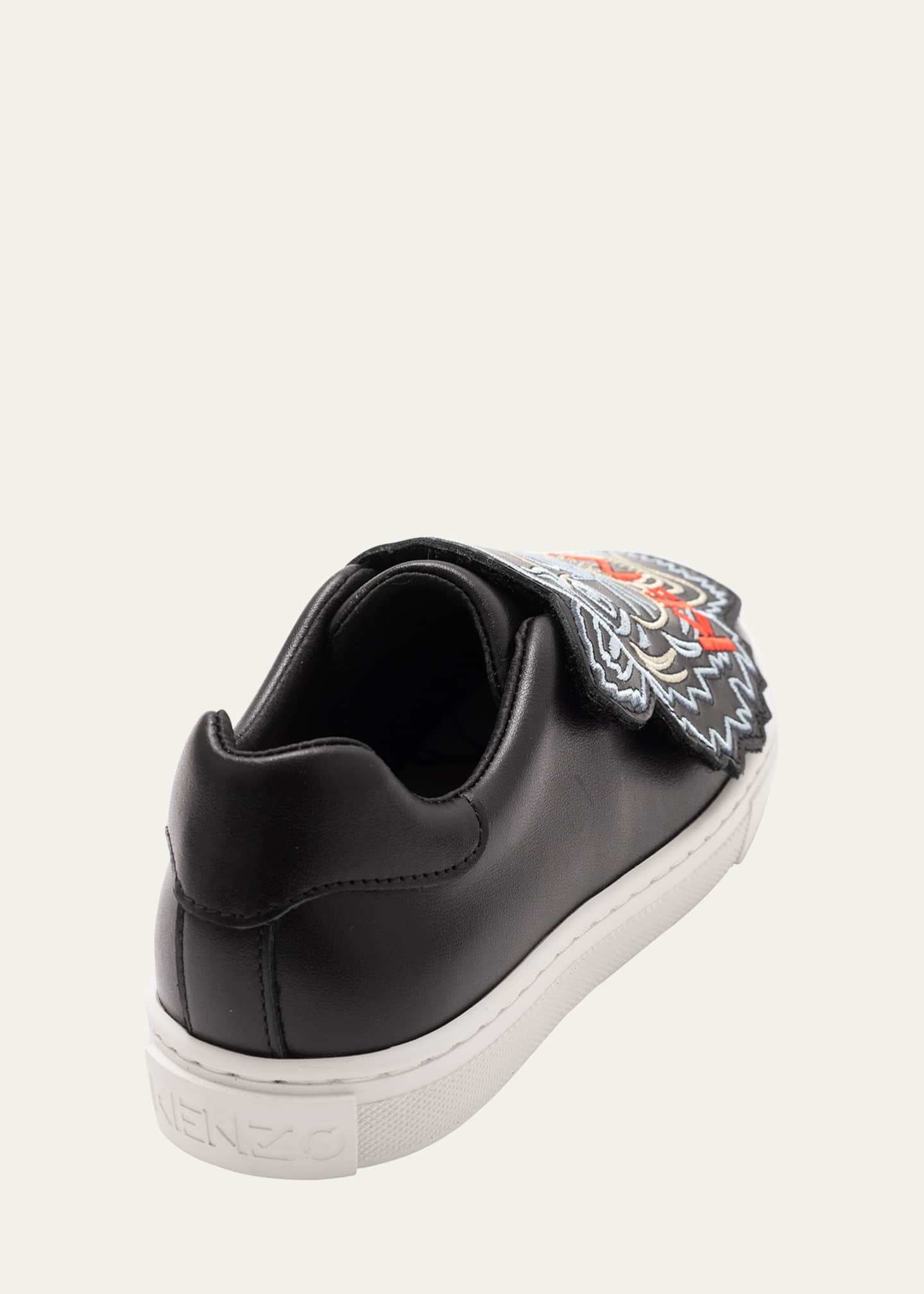 Kenzo Kid s Tiger Leather Low Top Sneakers Baby Toddlers