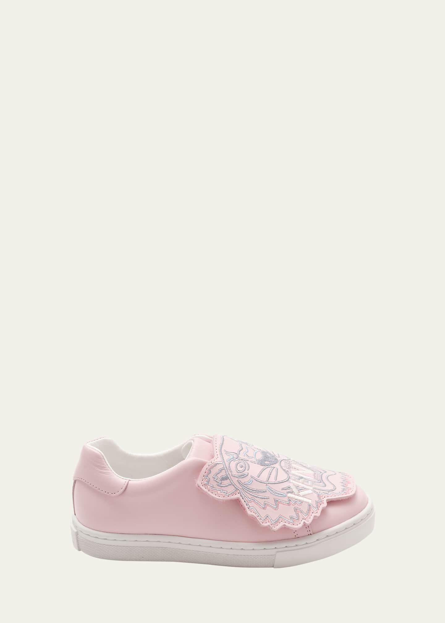 Kenzo Kid's Tiger Leather Low-Top Sneakers, Baby/Toddlers Image 2 of 5