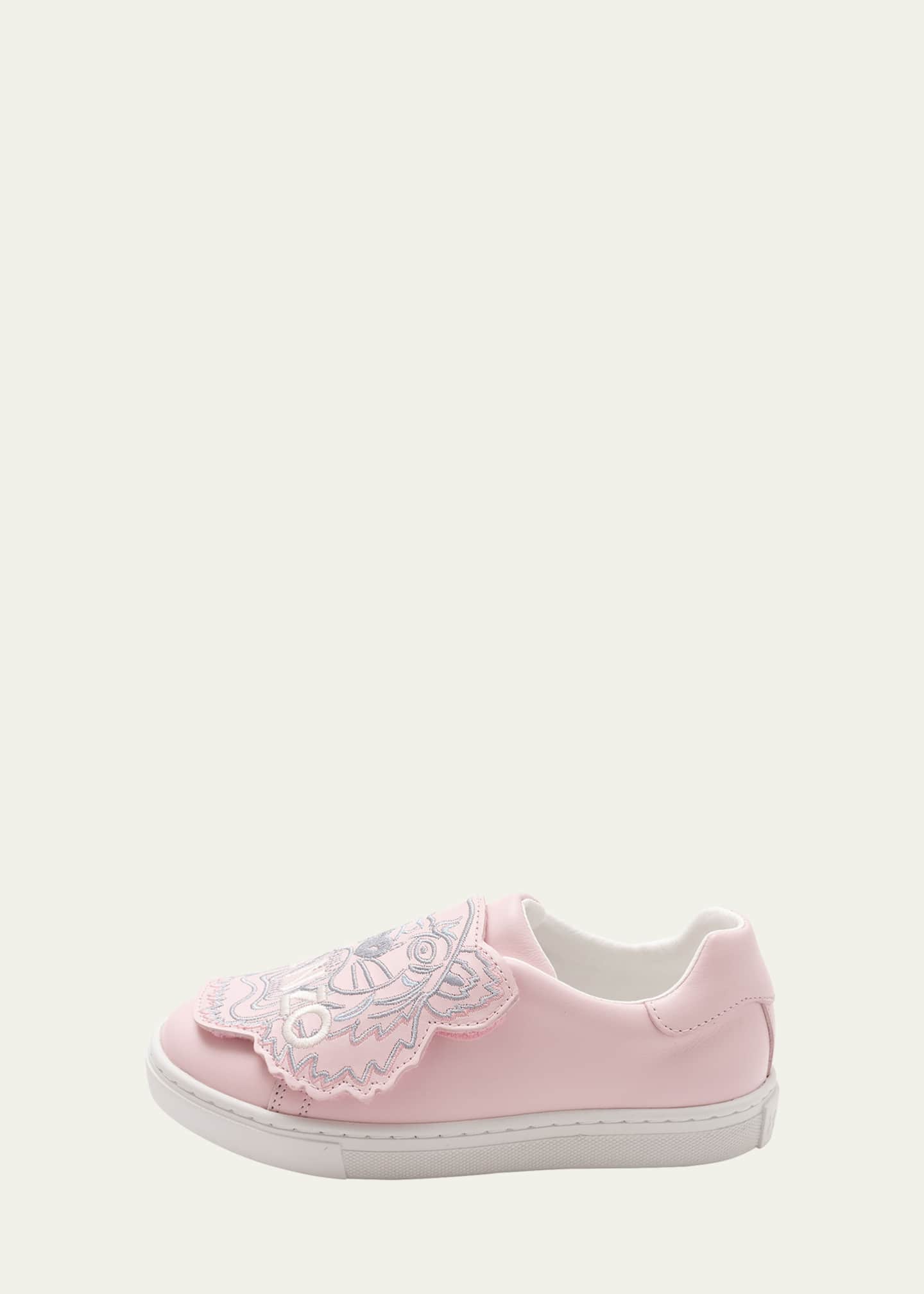 Kenzo Kid's Tiger Leather Low-Top Sneakers, Baby/Toddlers Image 4 of 5