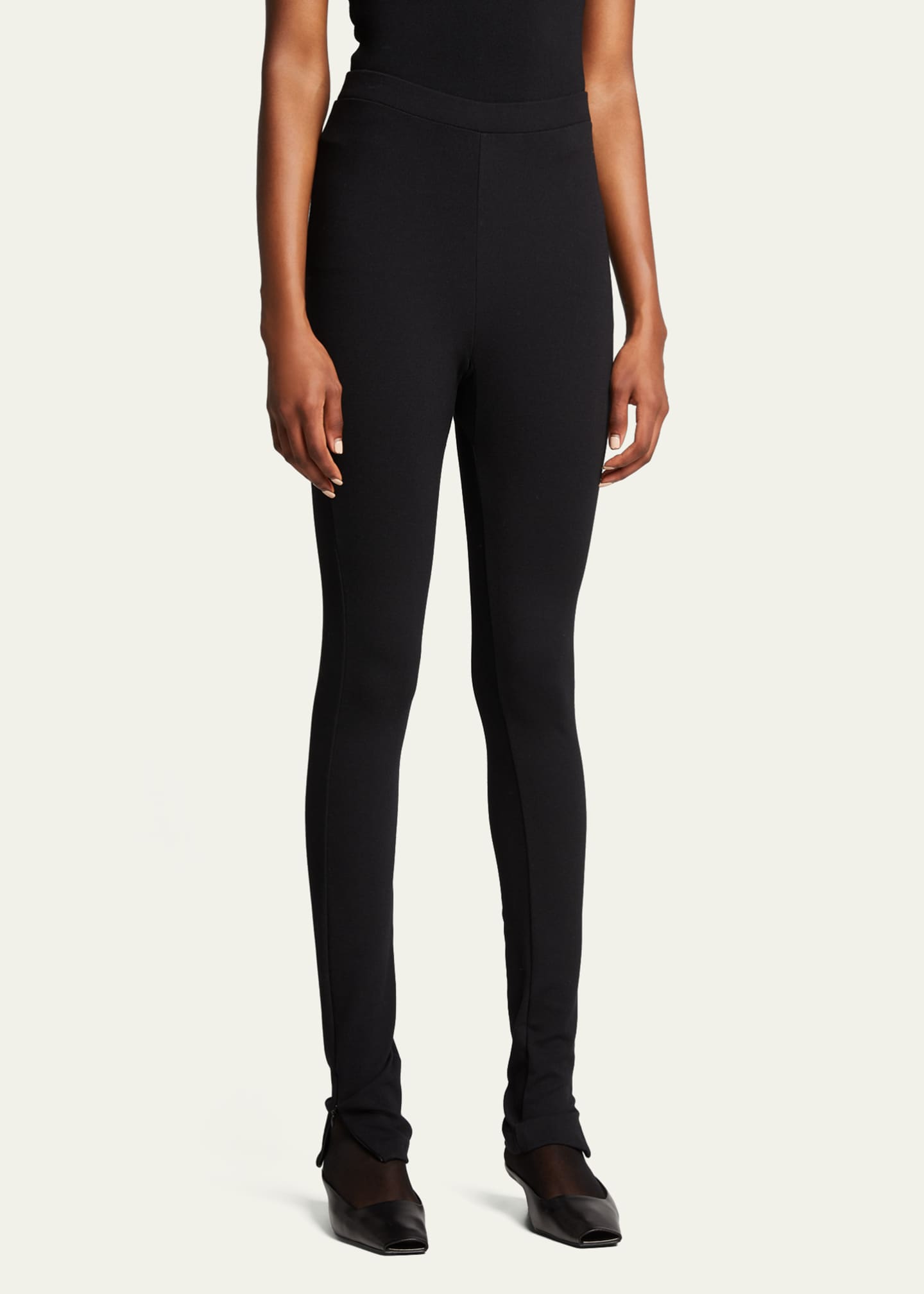 TOTEME Zip high-waisted Leggings - Farfetch