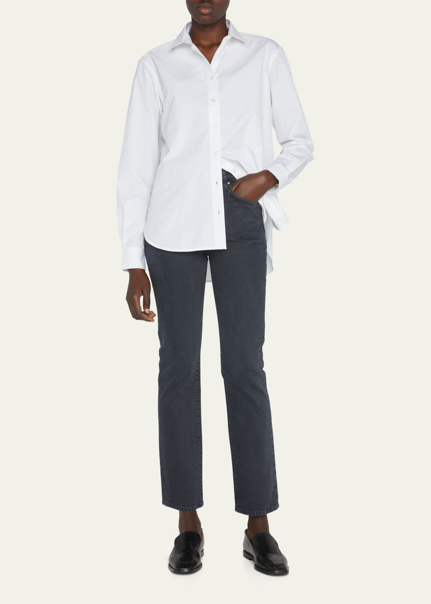 Toteme Regular Fit Denim Pants - Bergdorf Goodman