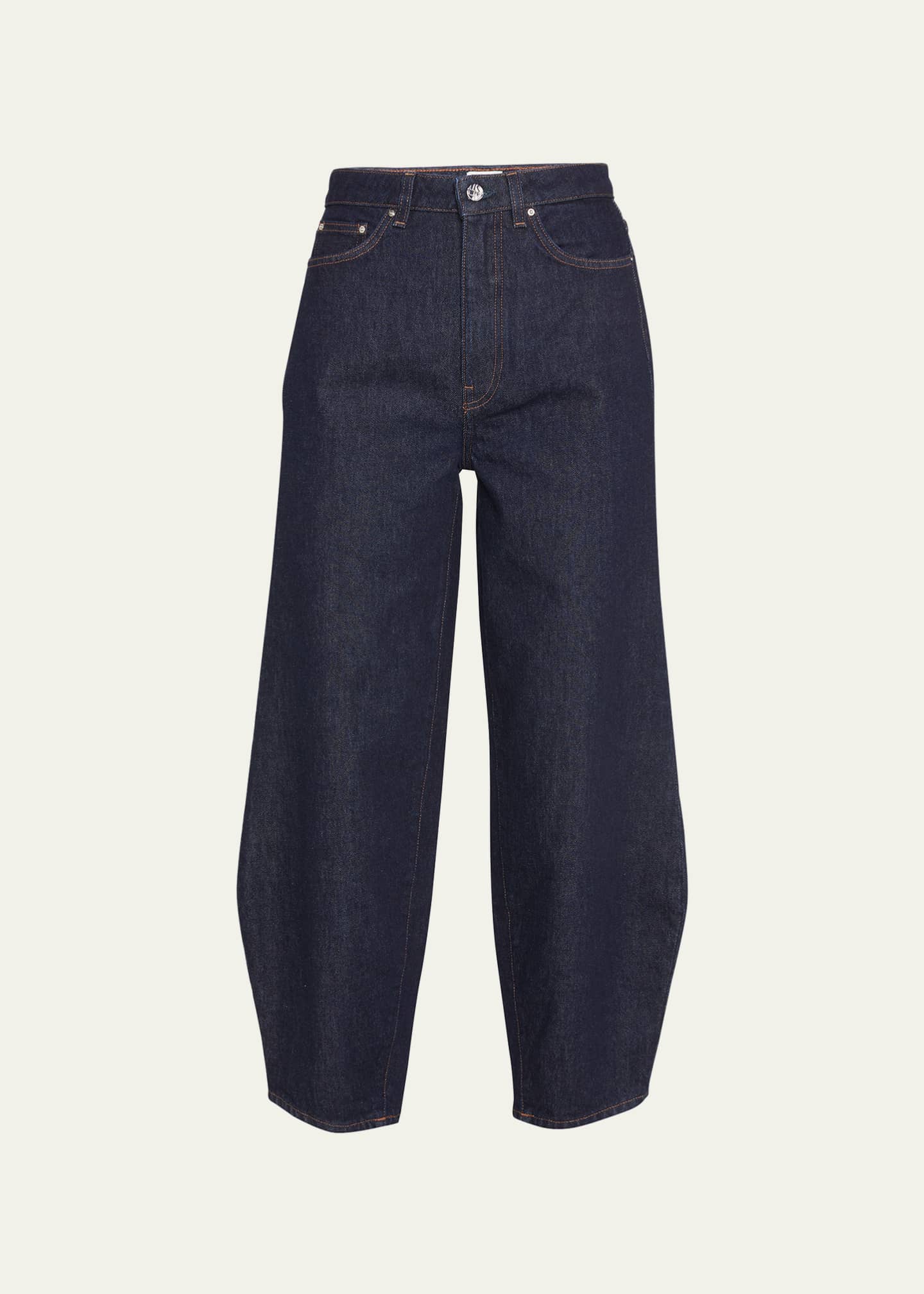 Toteme BarrelLeg Denim Pants Bergdorf Goodman