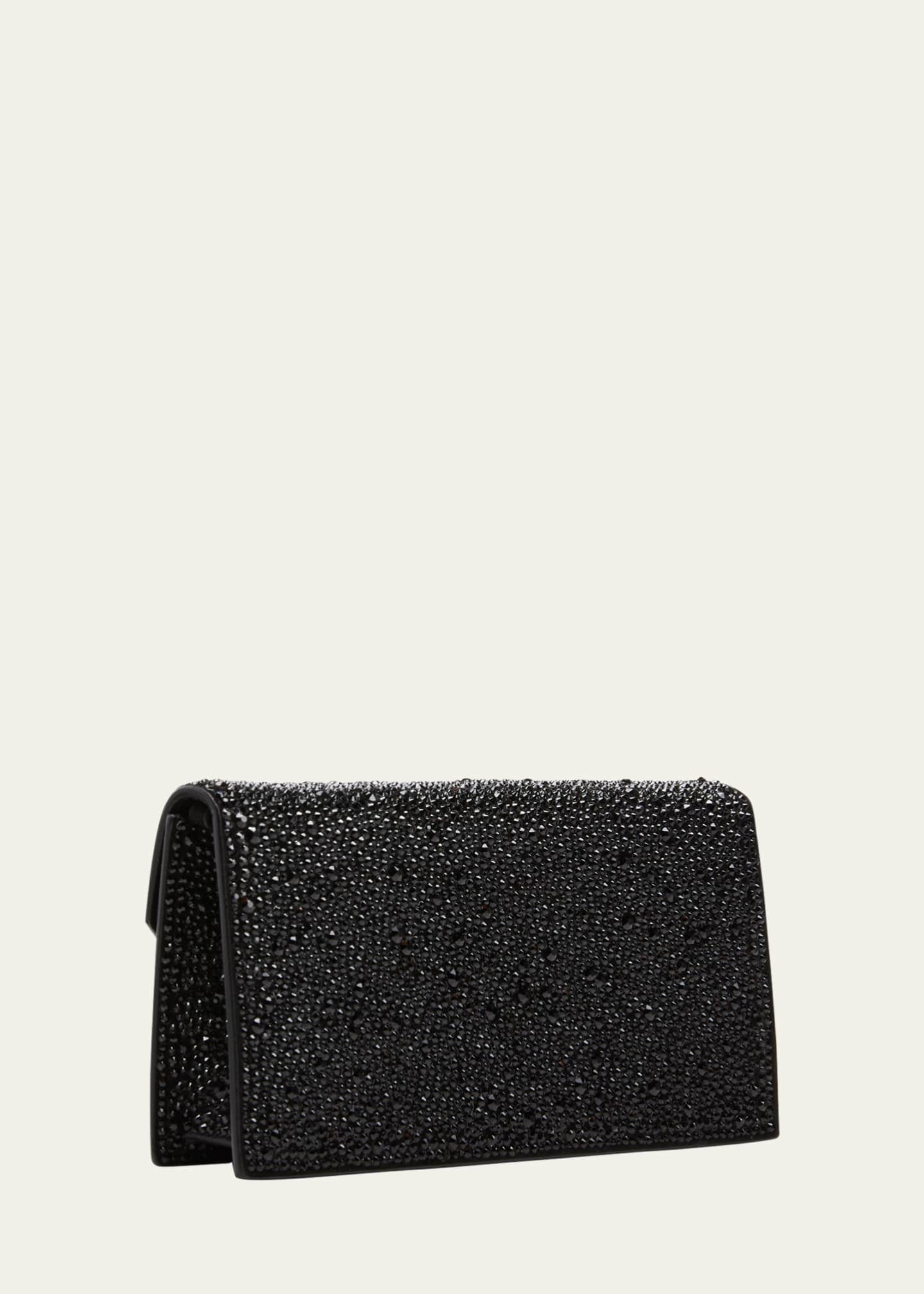 Christian Louboutin Loubi54 Small Wallet on Chain in Strass Image 3 of 5