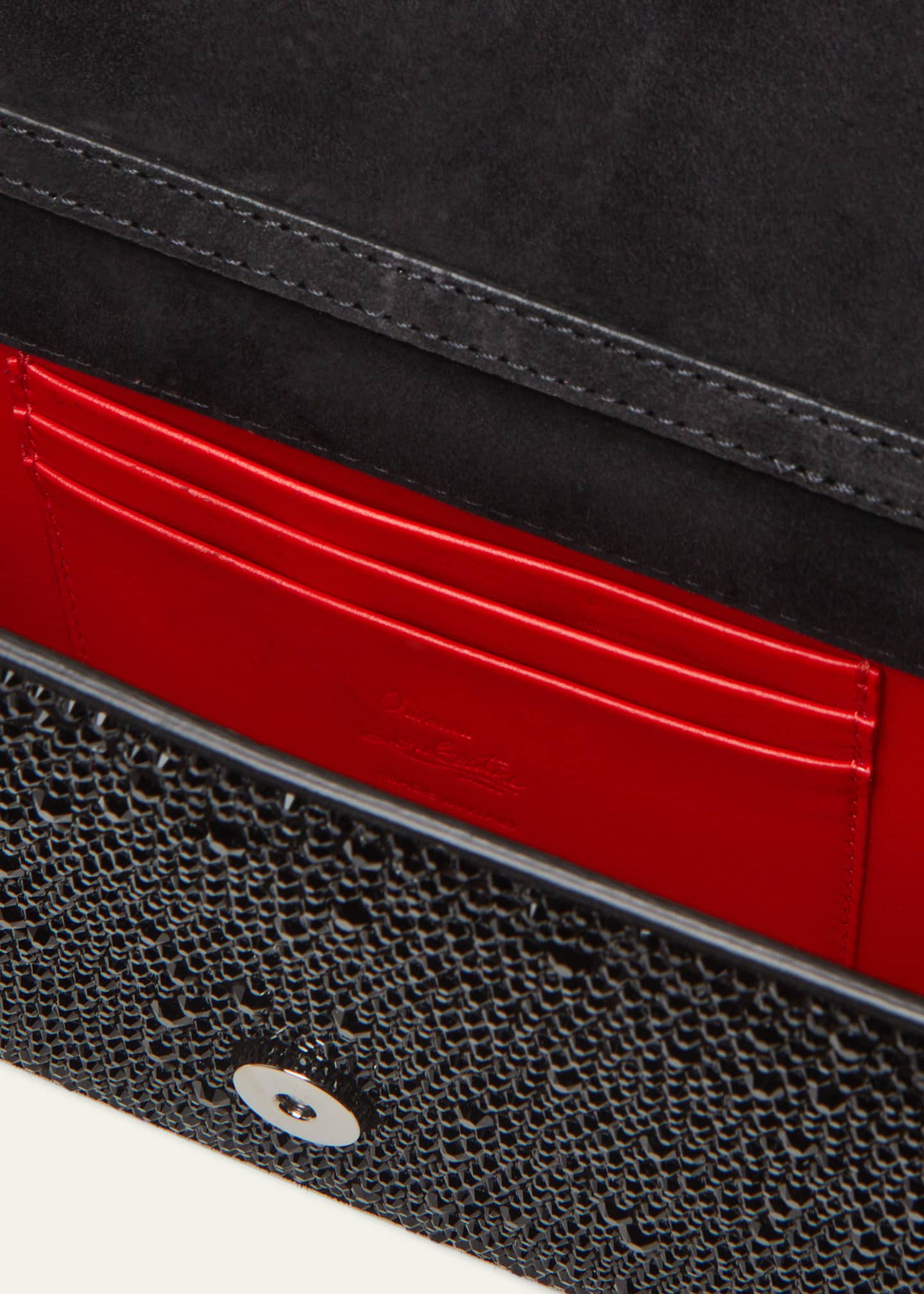 Christian Louboutin Loubi54 Small Wallet on Chain in Strass Image 4 of 5