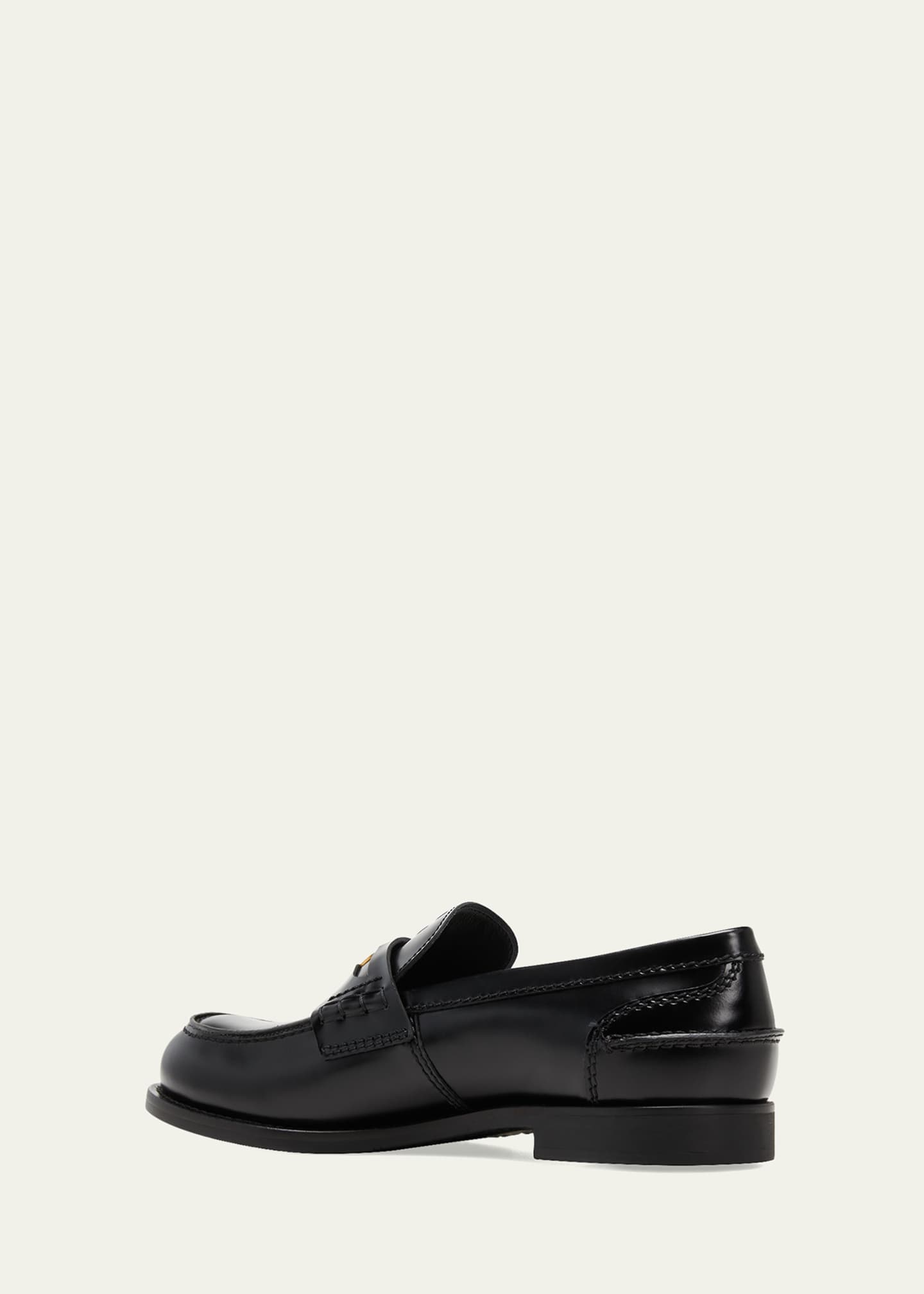 Miu Miu Leather Penny Loafers