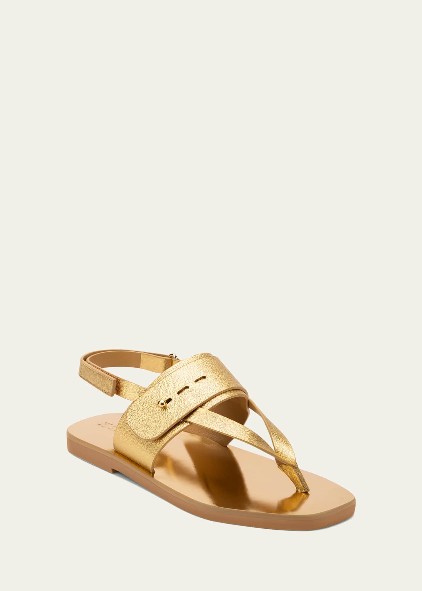 Mercedes Castillo Adria Napa Thong Flat Sandals - Bergdorf Goodman