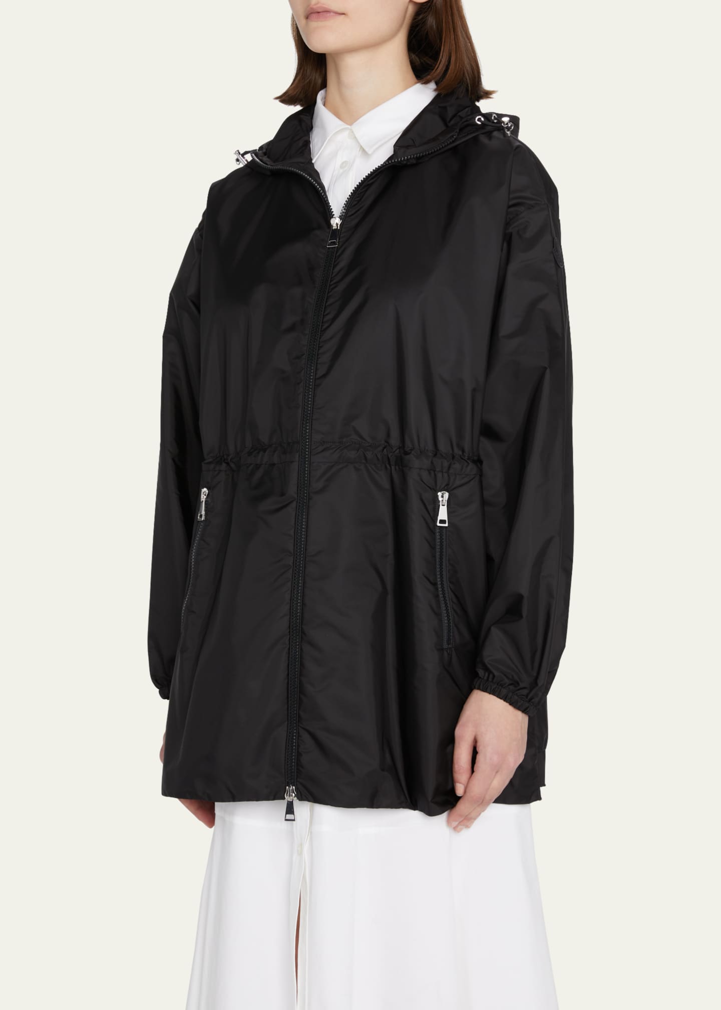 Moncler Wete Cinched Raincoat - Bergdorf Goodman