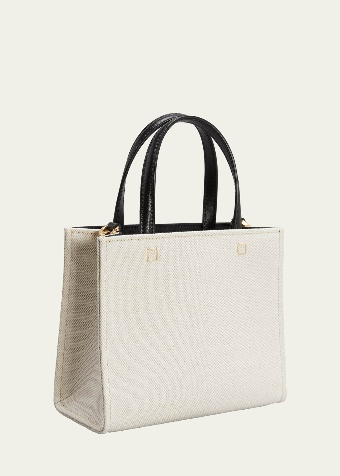 Givenchy Mini G-Tote Shopping Bag in Canvas Black