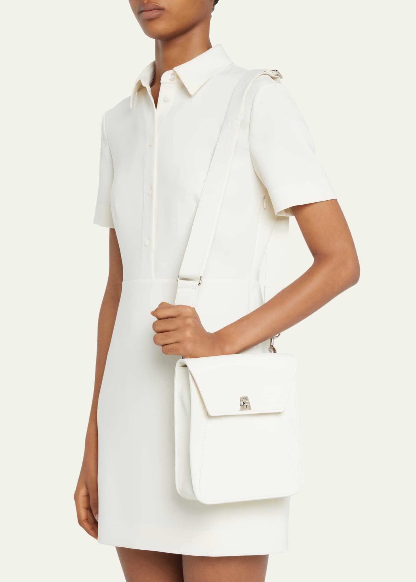 Akris Anouk Small Leather Messenger Bag Image 2 of 5