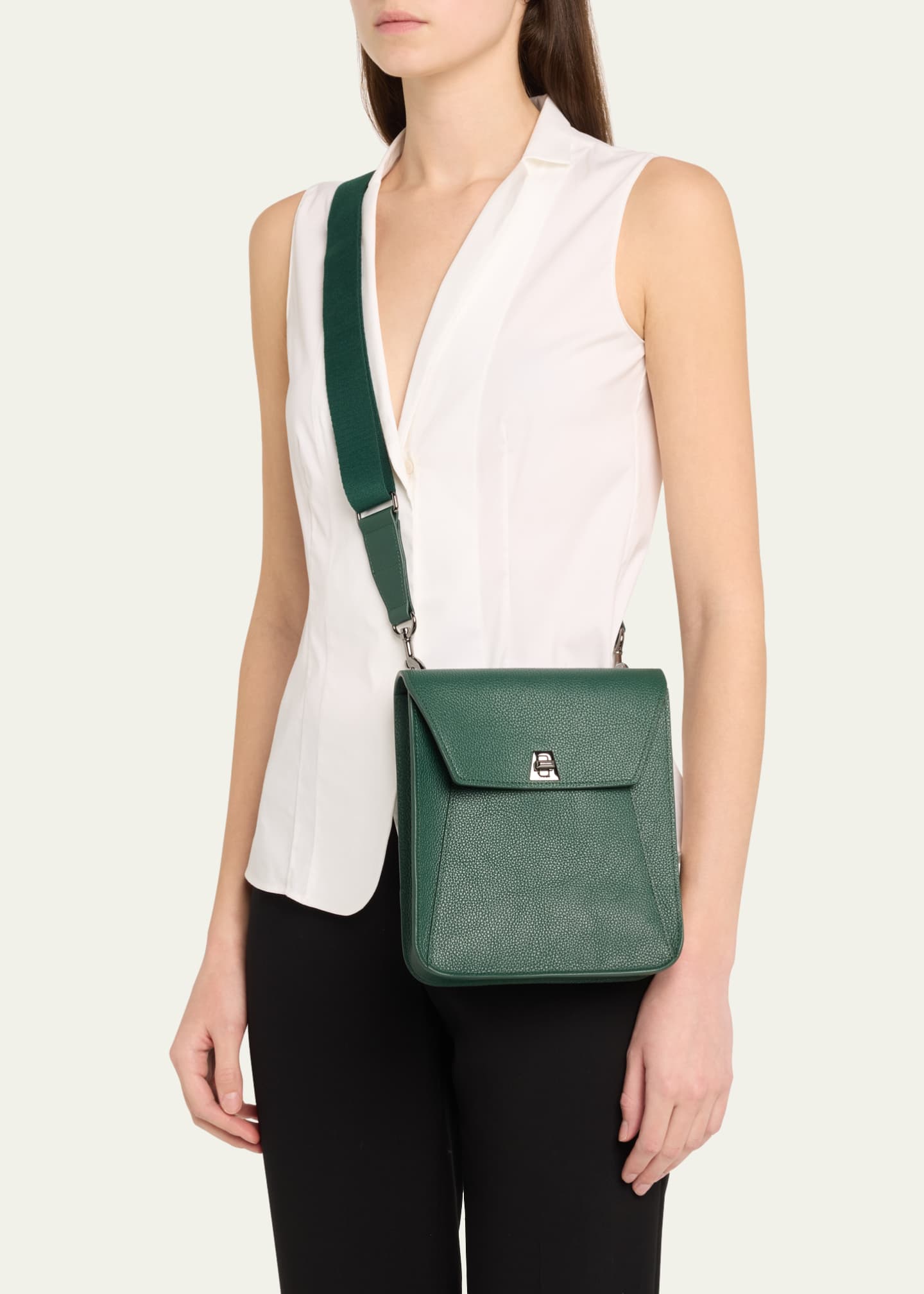 Akris Anouk Small Leather Messenger Bag Image 2 of 6