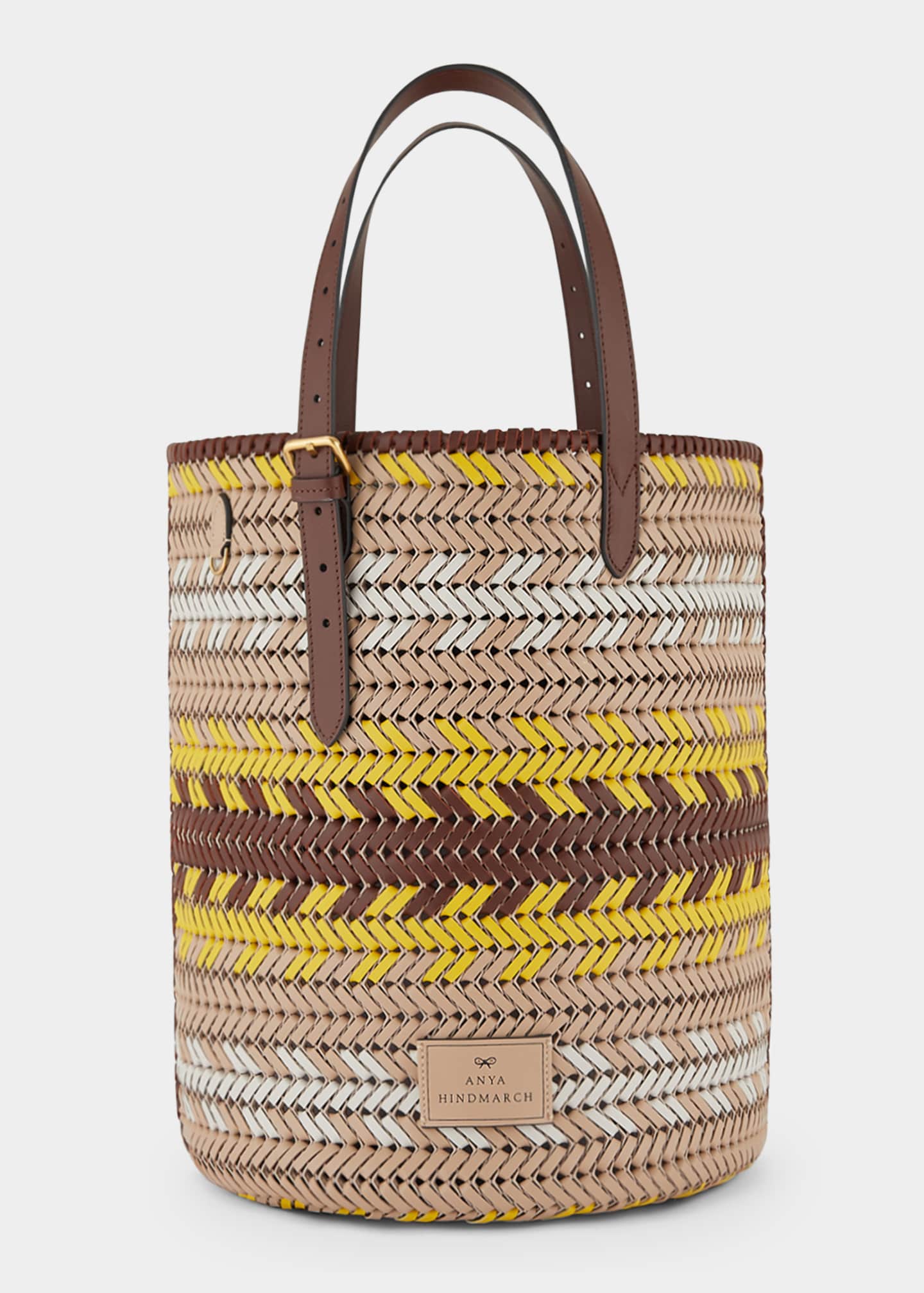 Anya Hindmarch The Neeson Zigzag Cylinder Tote Bag - Bergdorf Goodman