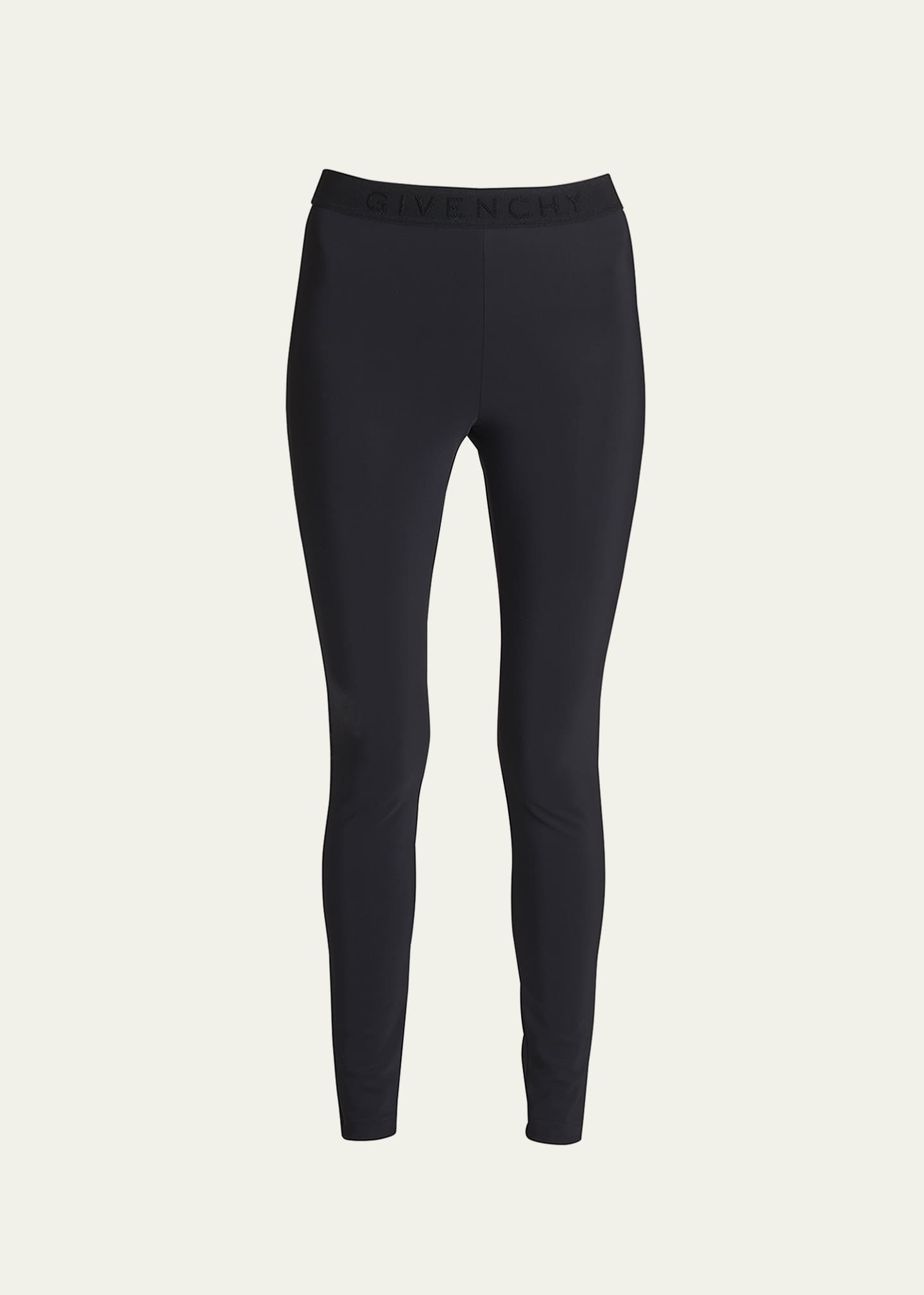 Buy Givenchy Black All-over Logo Print Tights in Cotton-blend for