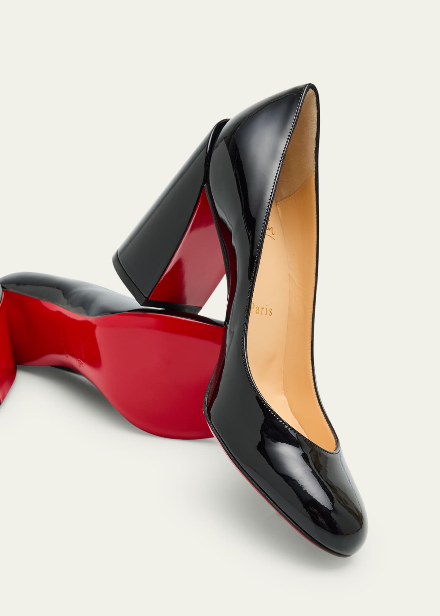 Christian Louboutin Miss Sab Patent Red Sole Pumps Image 7 of 7