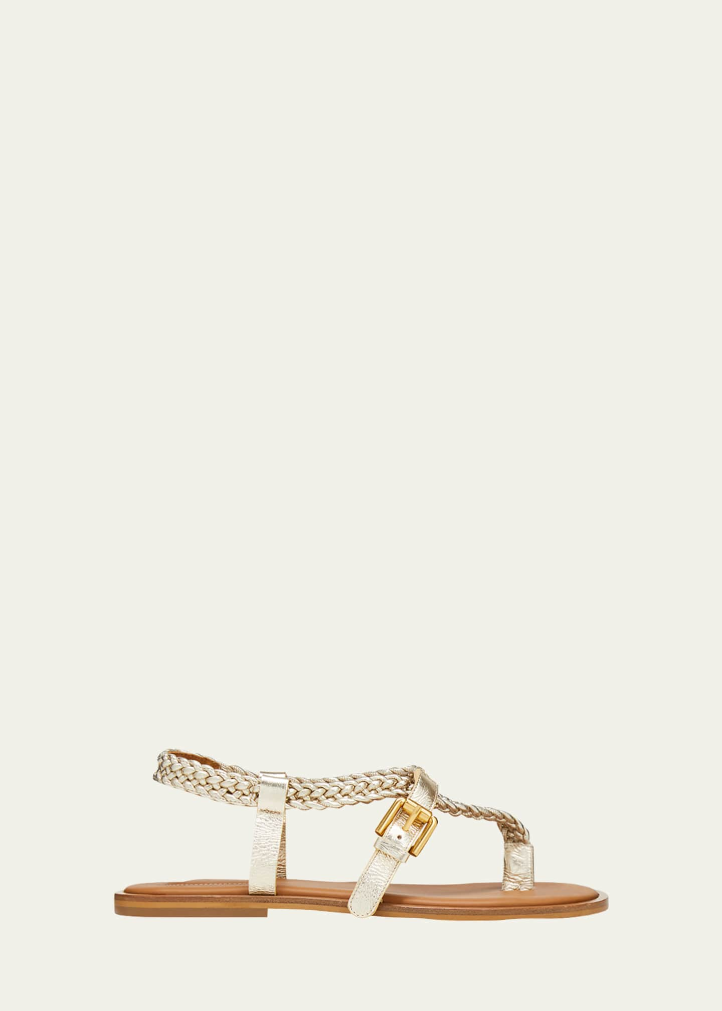 See by Chloe Nola Braided Stap Flat Sandals - Bergdorf Goodman