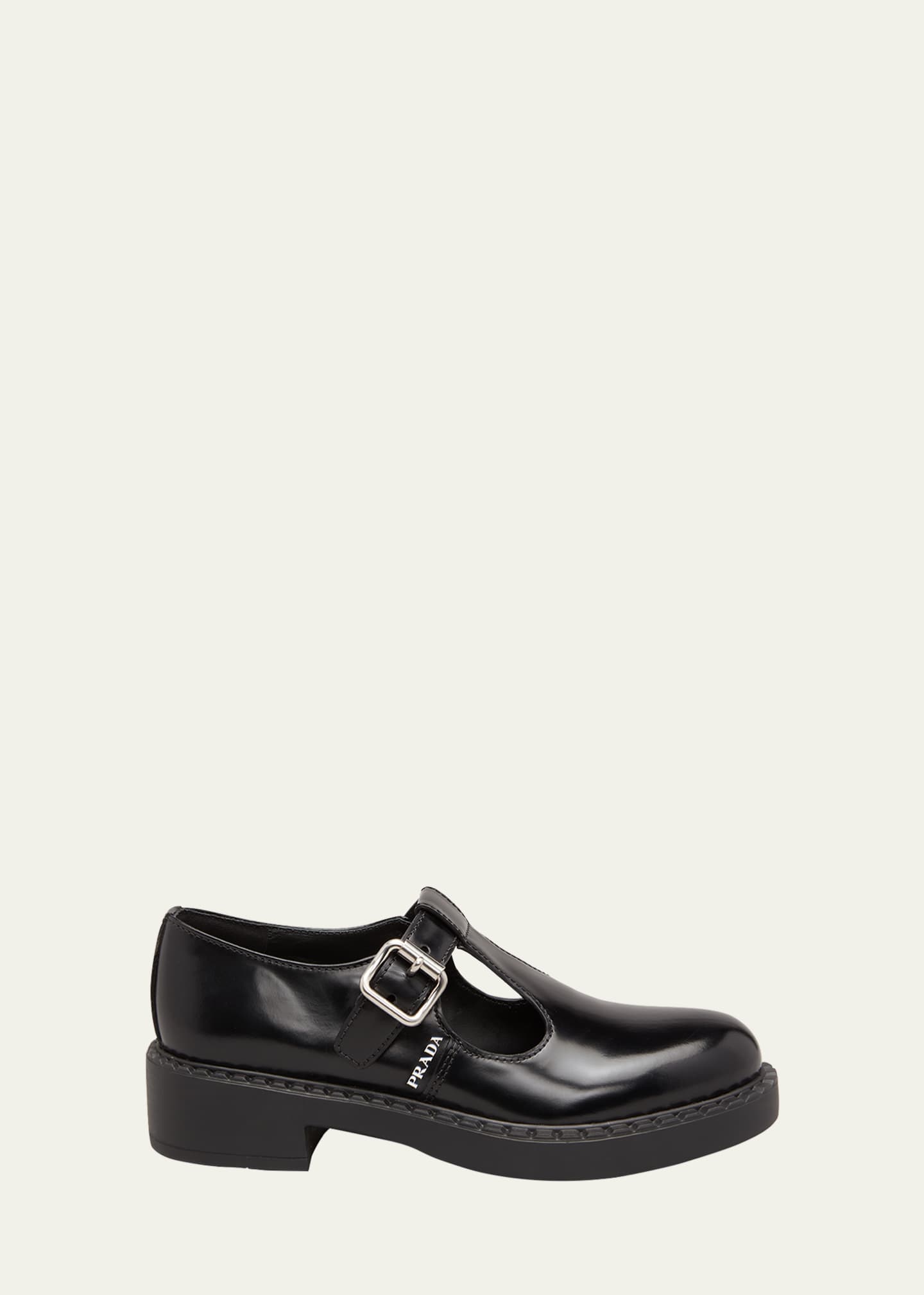 Prada Mary Jane Buckle Loafers - Bergdorf Goodman