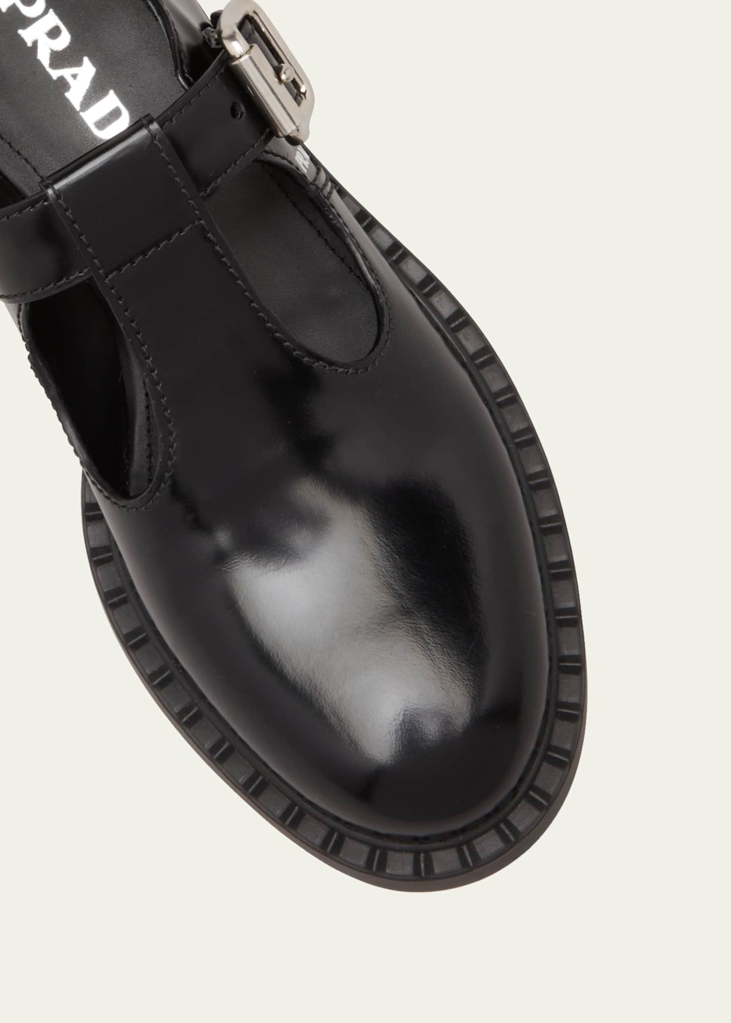 Prada buckle shoes discount