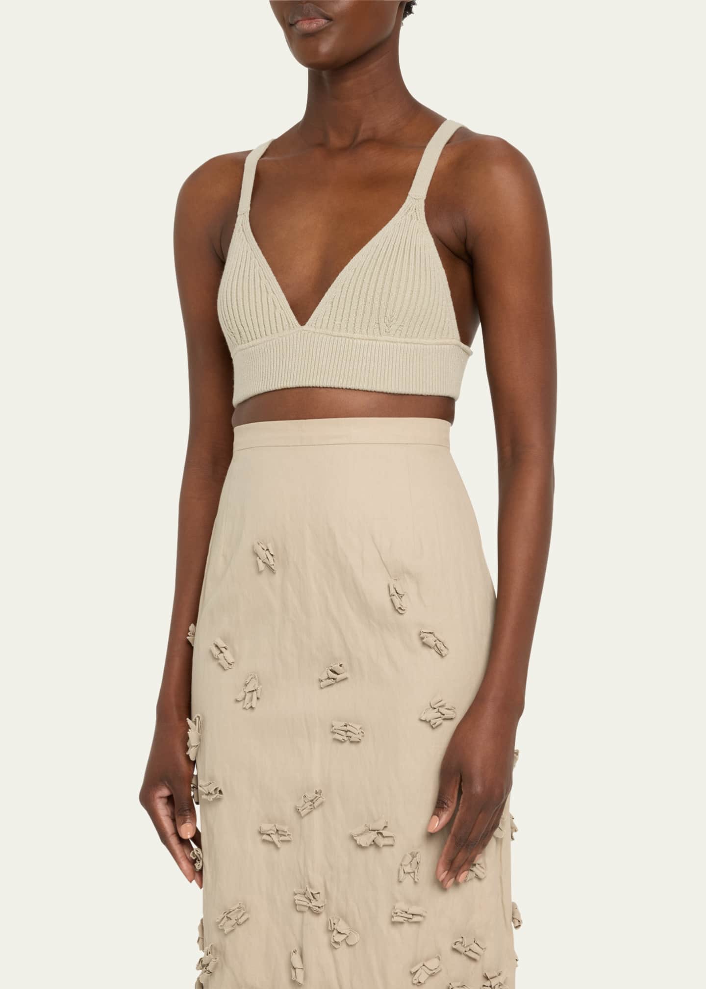 Michael Kors Collection V-Neck Cashmere Bra Image 4 of 5