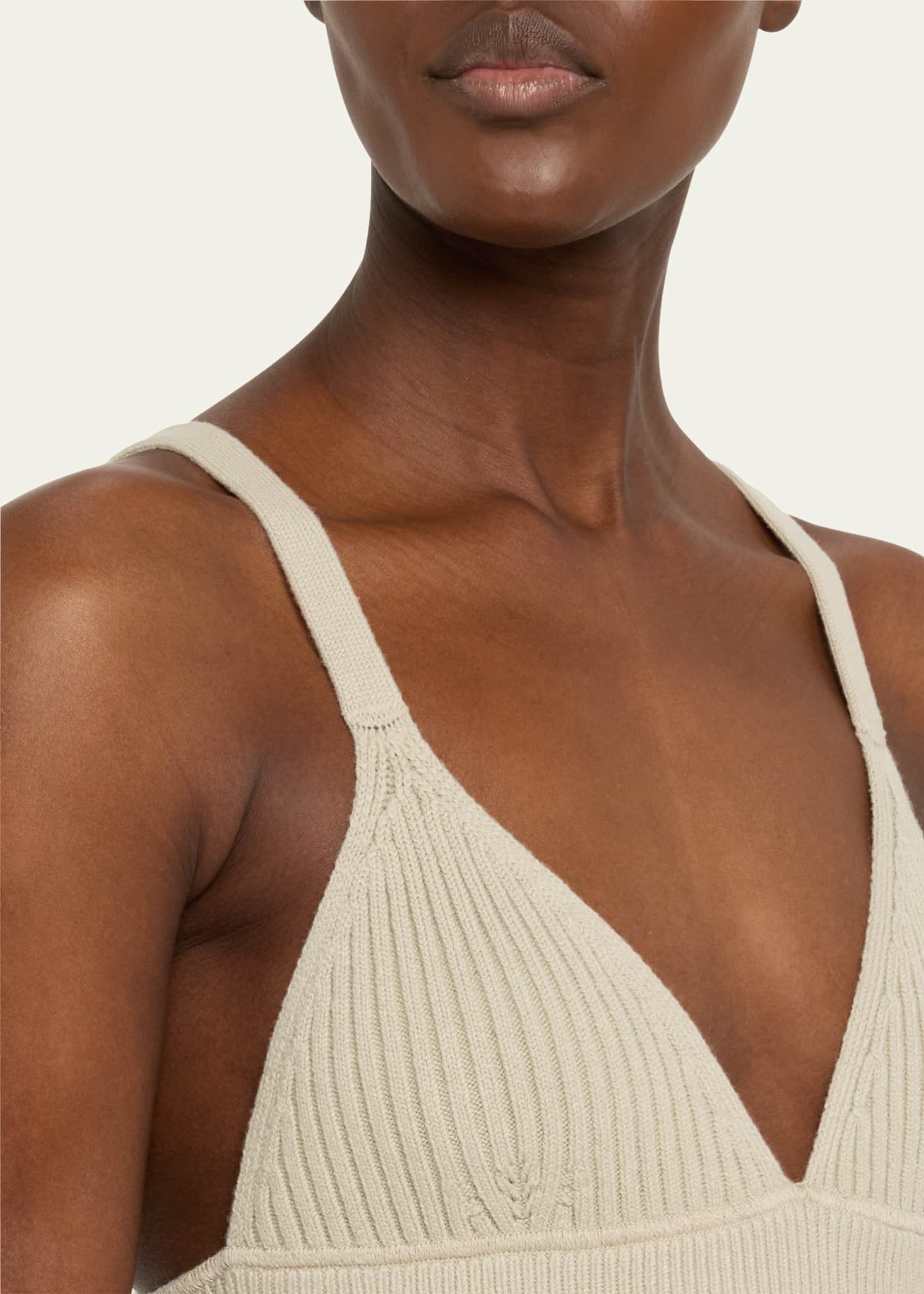 Michael Kors Collection V-Neck Cashmere Bra Image 5 of 5