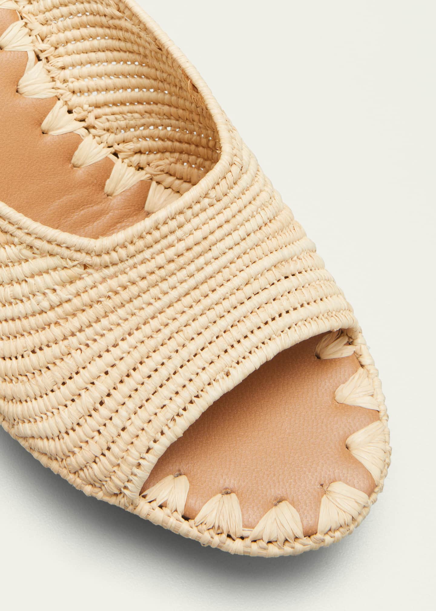 Carrie Forbes Aliyah Raffia Slide Sandals Bergdorf Goodman
