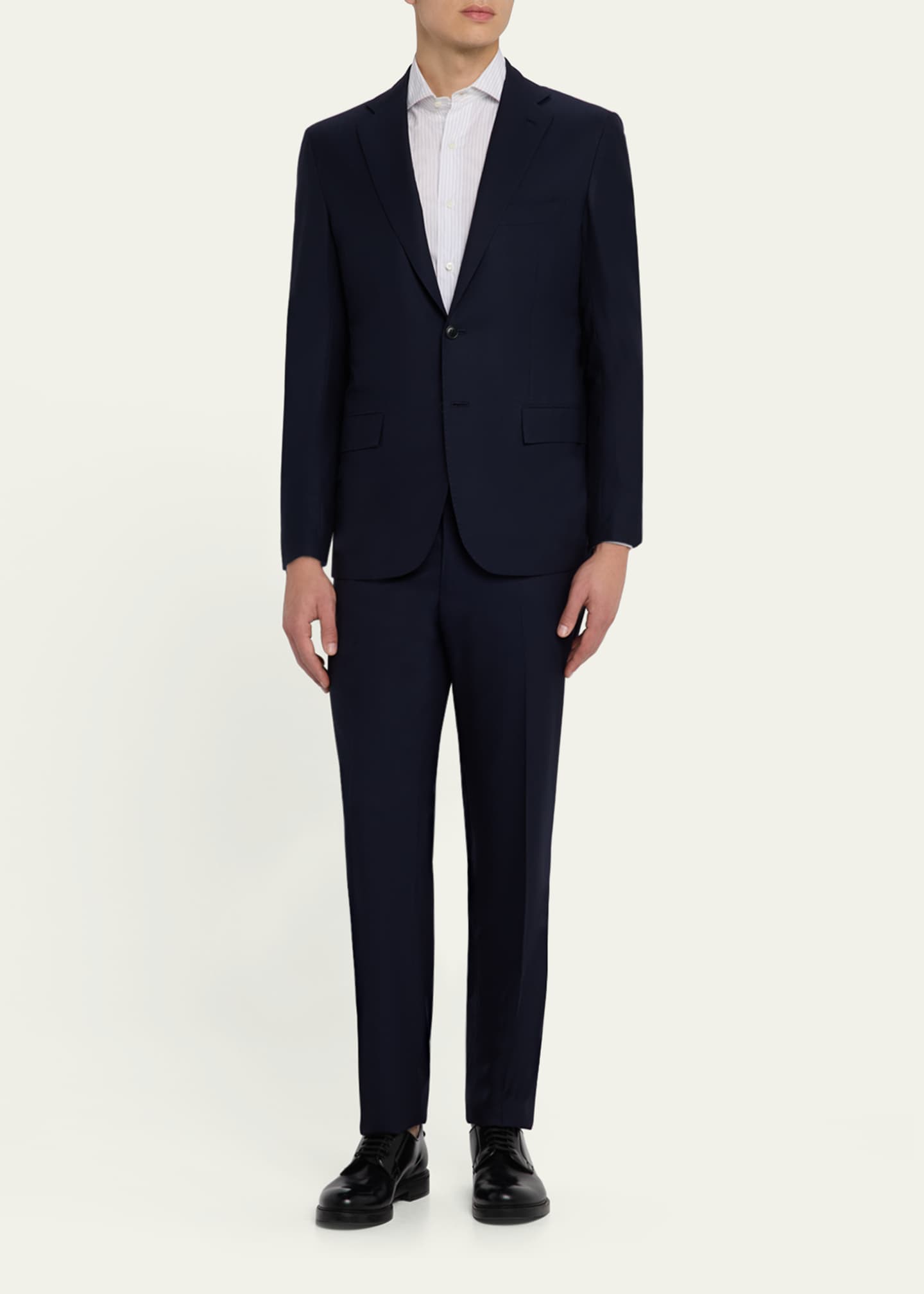 Kiton Men's Wool-Silk Basic Suit Image 2 of 8