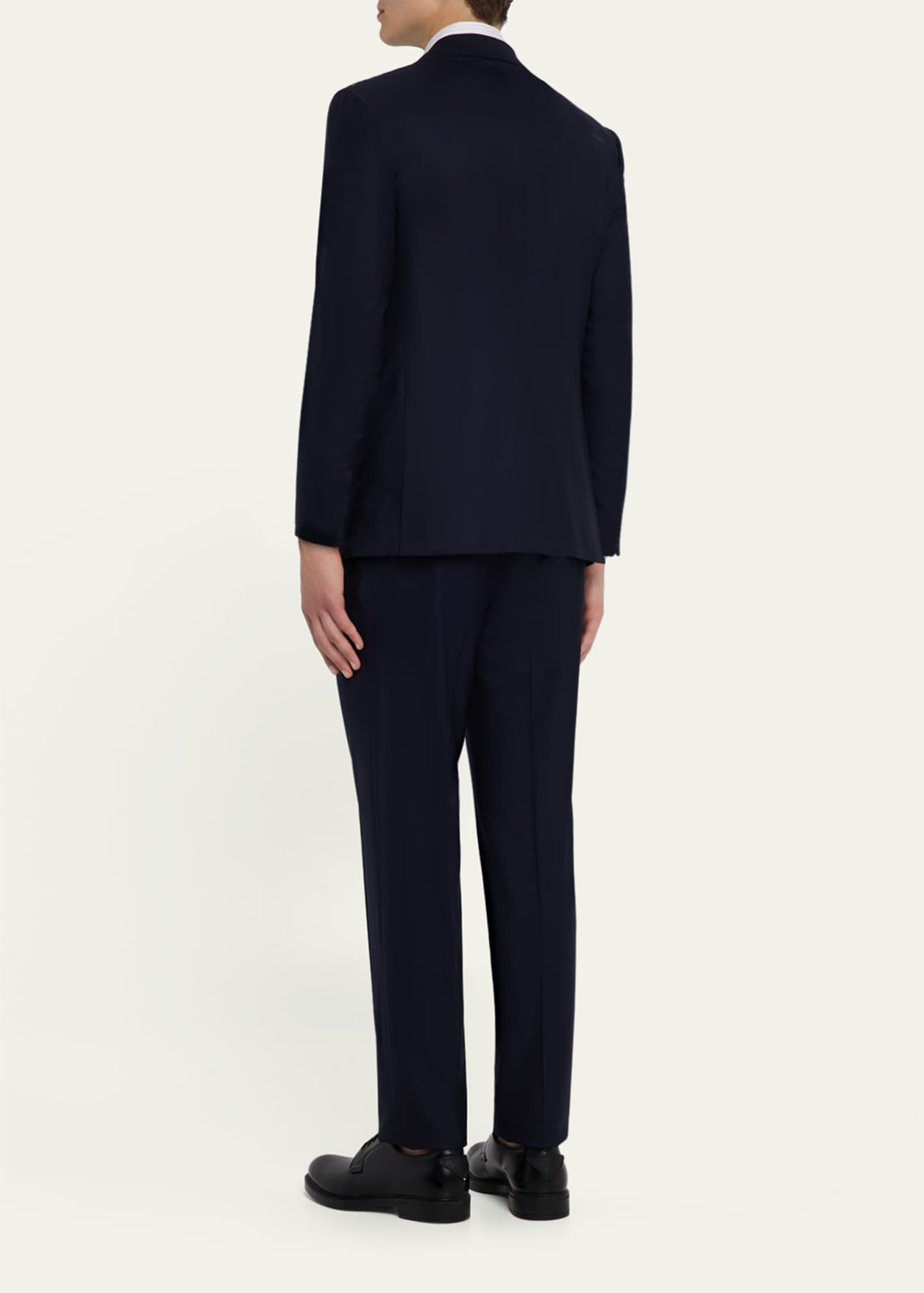 Kiton Men's Wool-Silk Basic Suit Image 3 of 8