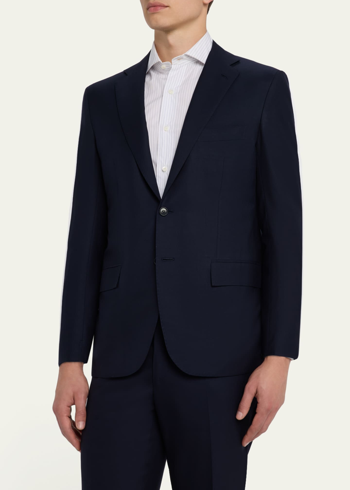 Kiton Men's Wool-Silk Basic Suit Image 4 of 8