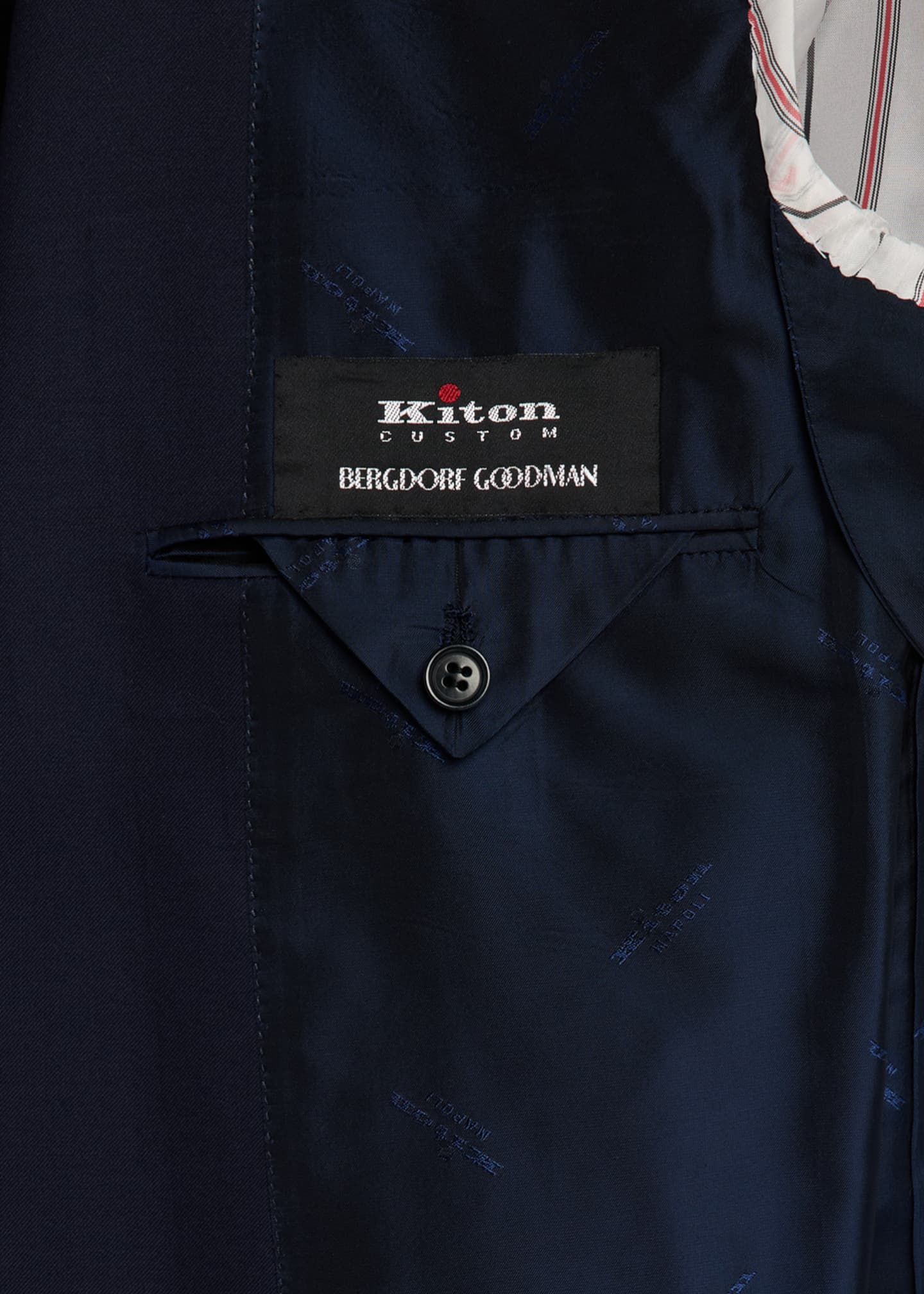 Kiton Men's Wool-Silk Basic Suit Image 7 of 8