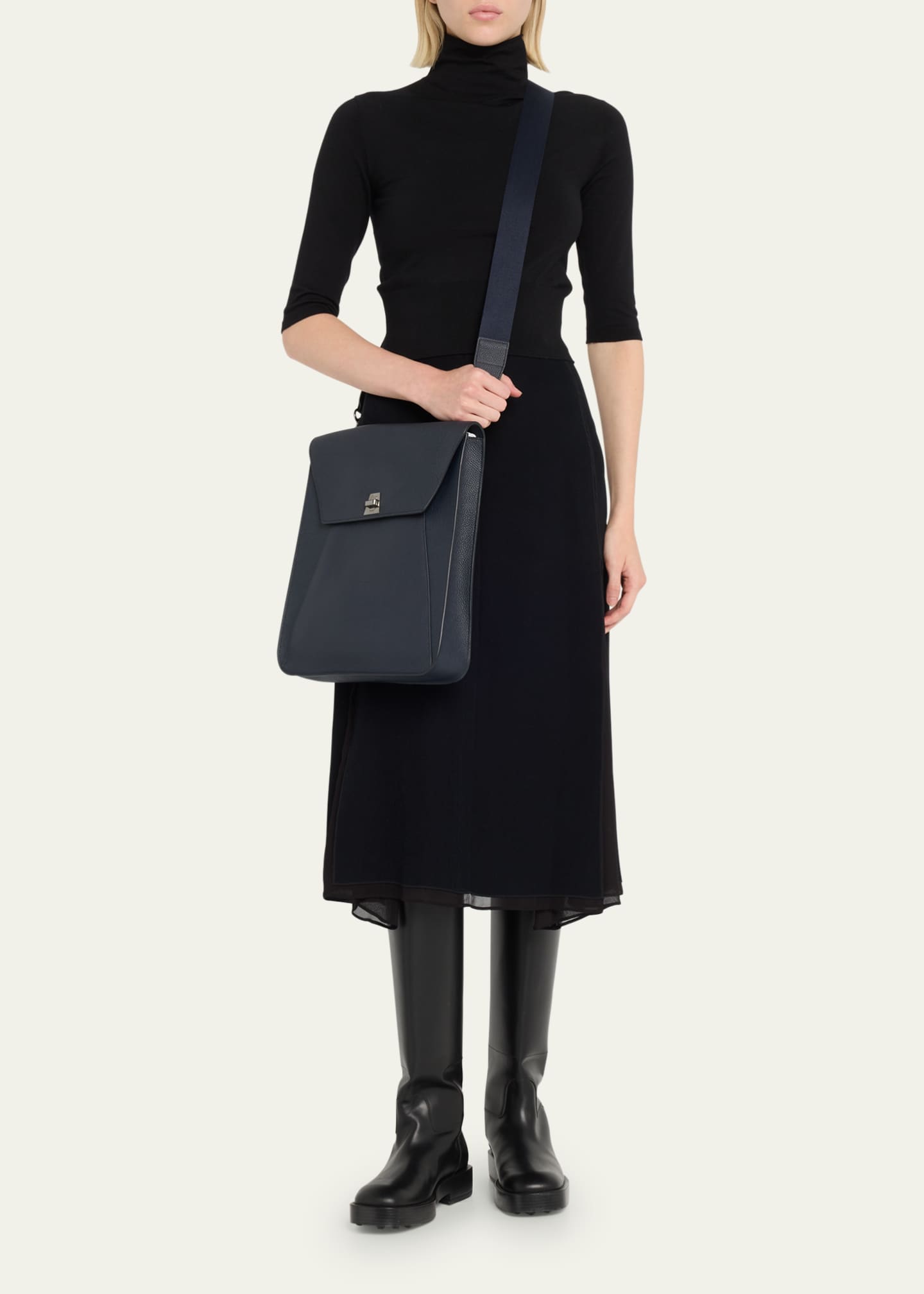 Akris Anouk Calfskin Medium Messenger Bag Image 5 of 5