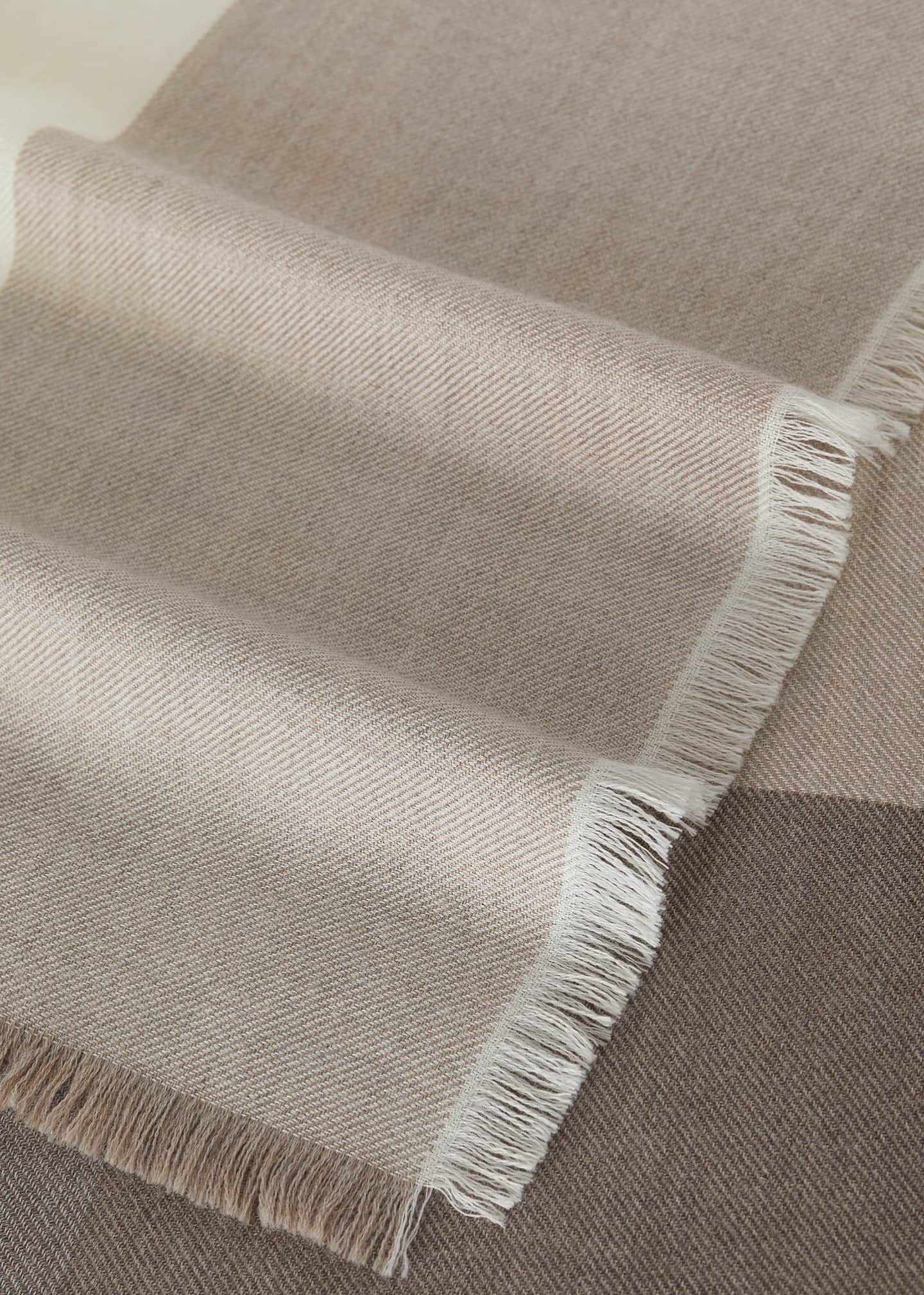 Loro Piana Quadrilatero Del Cashmere-Silk Scarf Image 4 of 4
