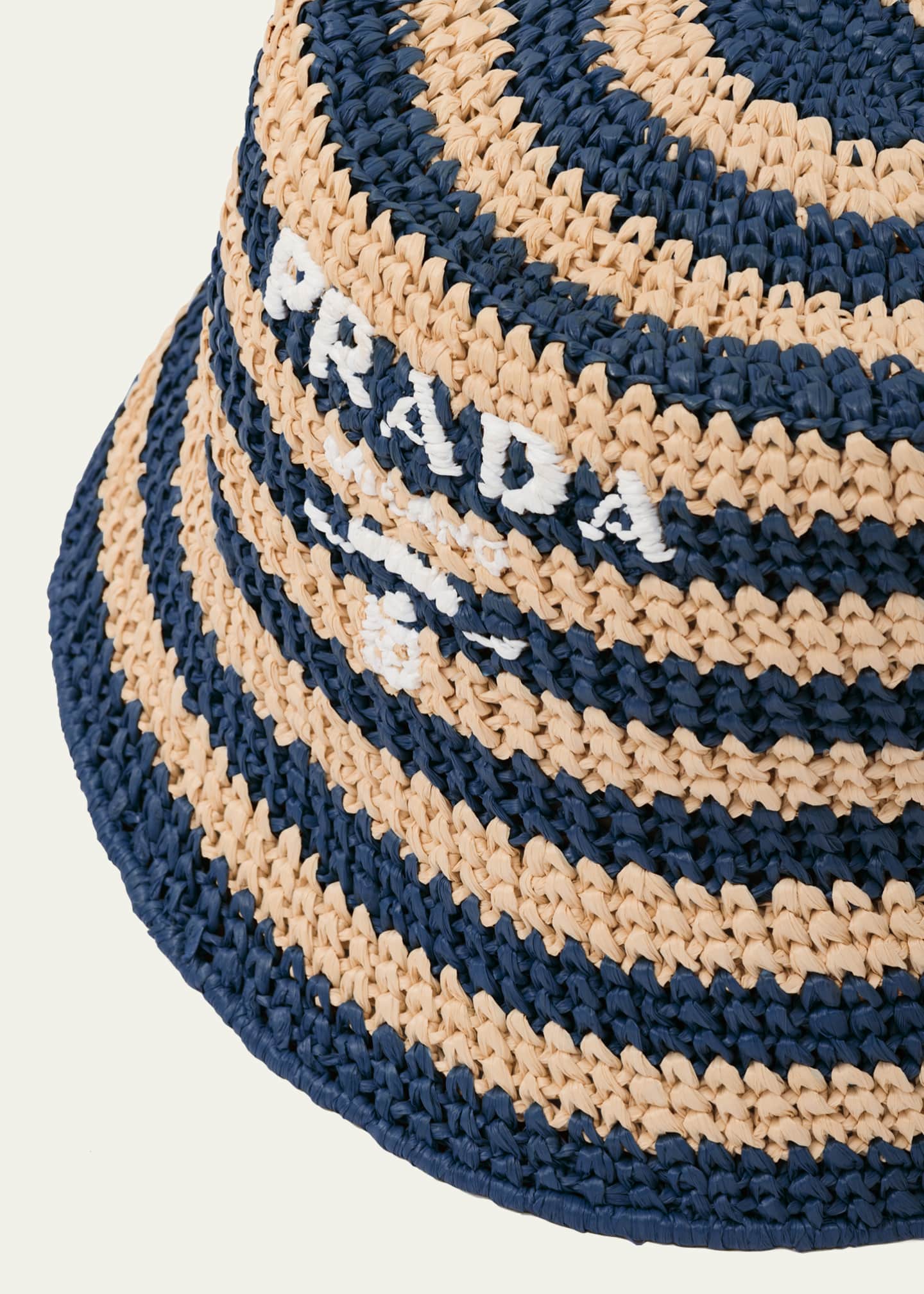 Prada straw bucket discount hat