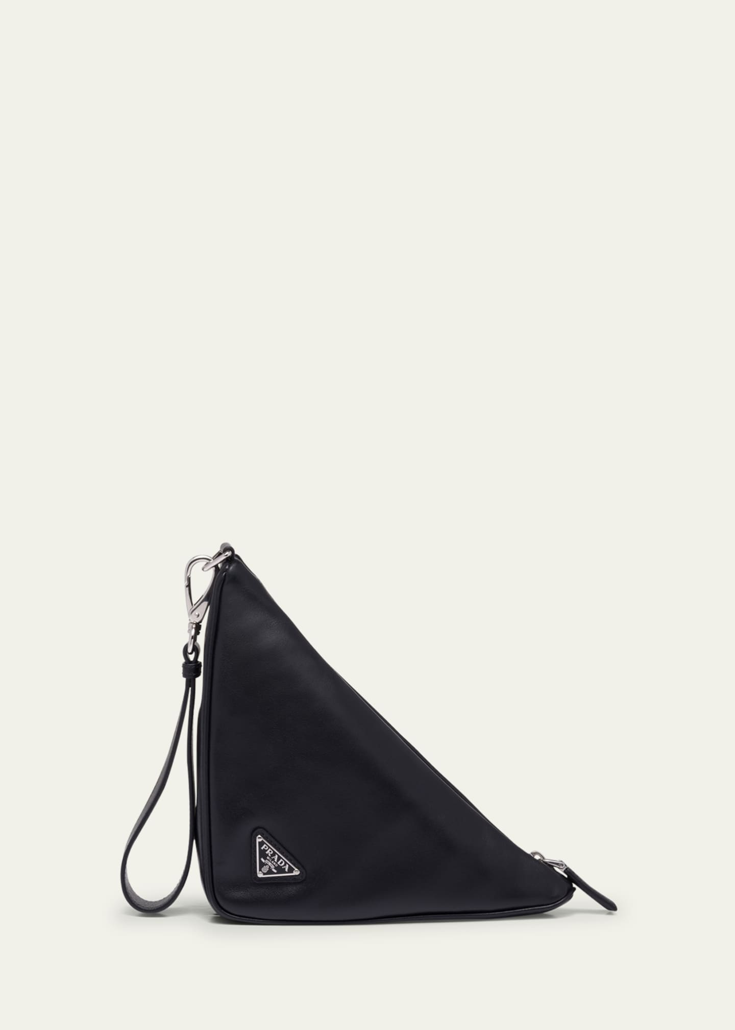 Prada Grace Triangle Leather Pouch Image 3 of 5