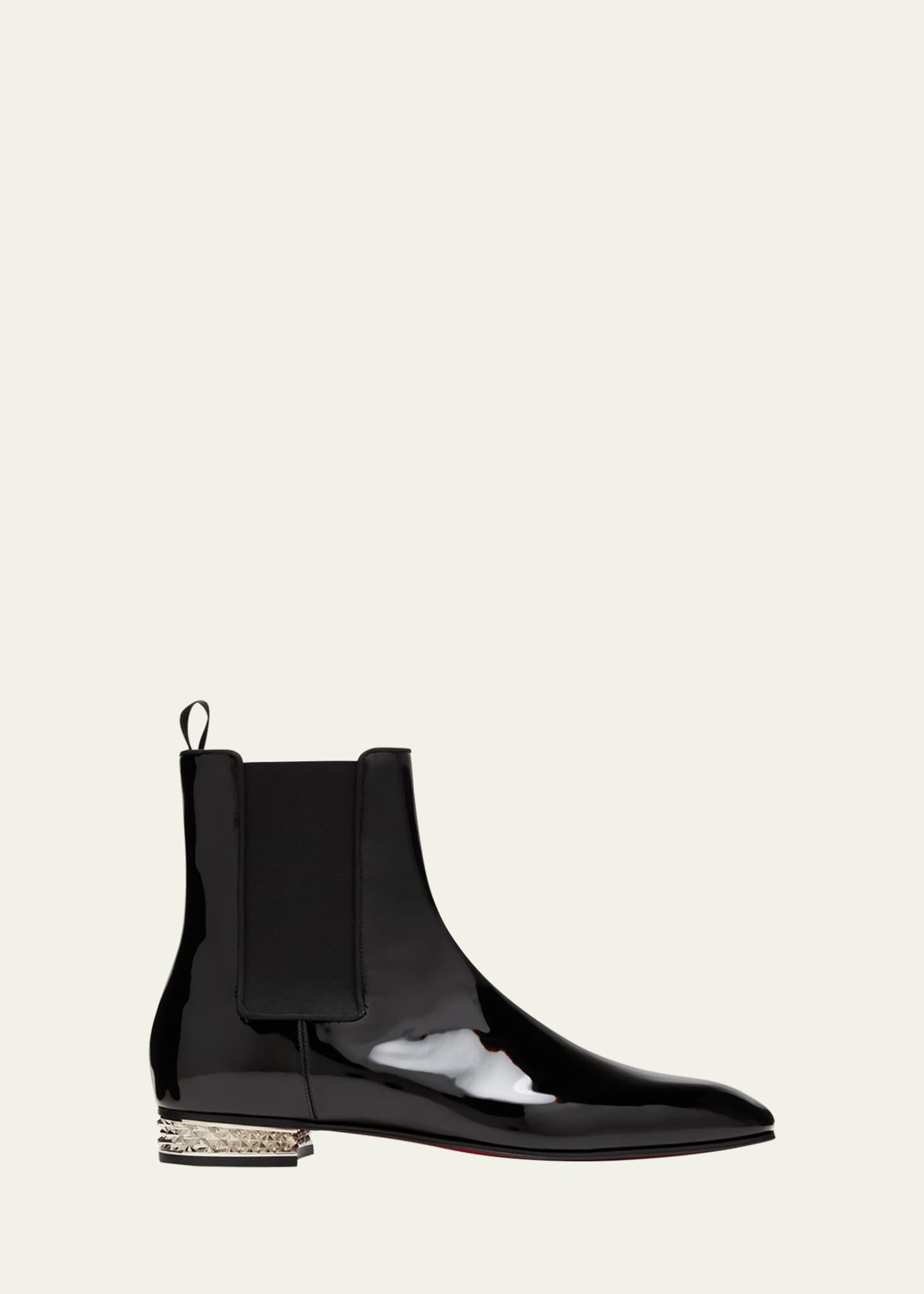 Louboutin Men's Roadyrocks Patent Leather Chelsea Boots Bergdorf