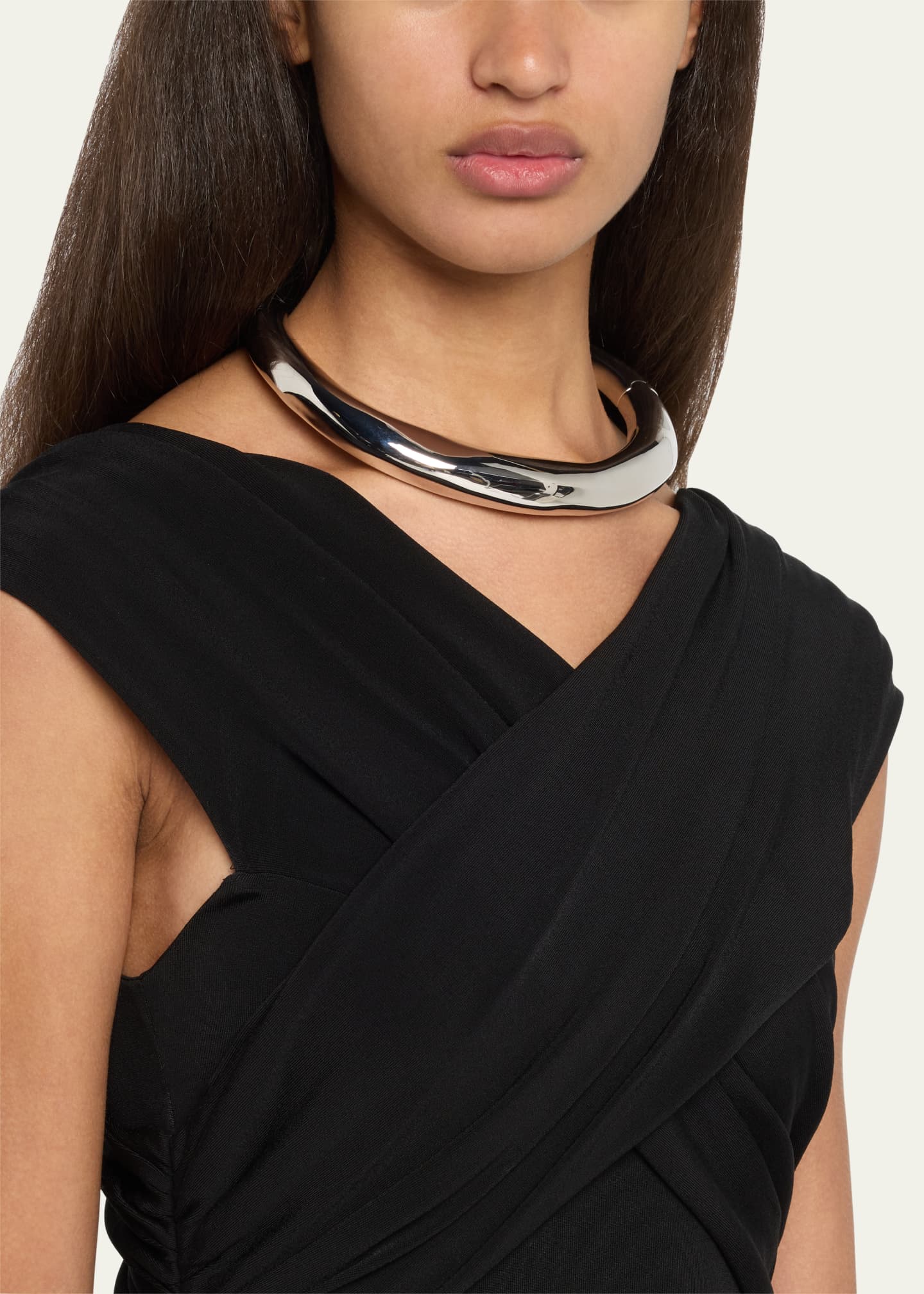 Alexis Bittar Hinged Metal Collar Necklace Image 2 of 4