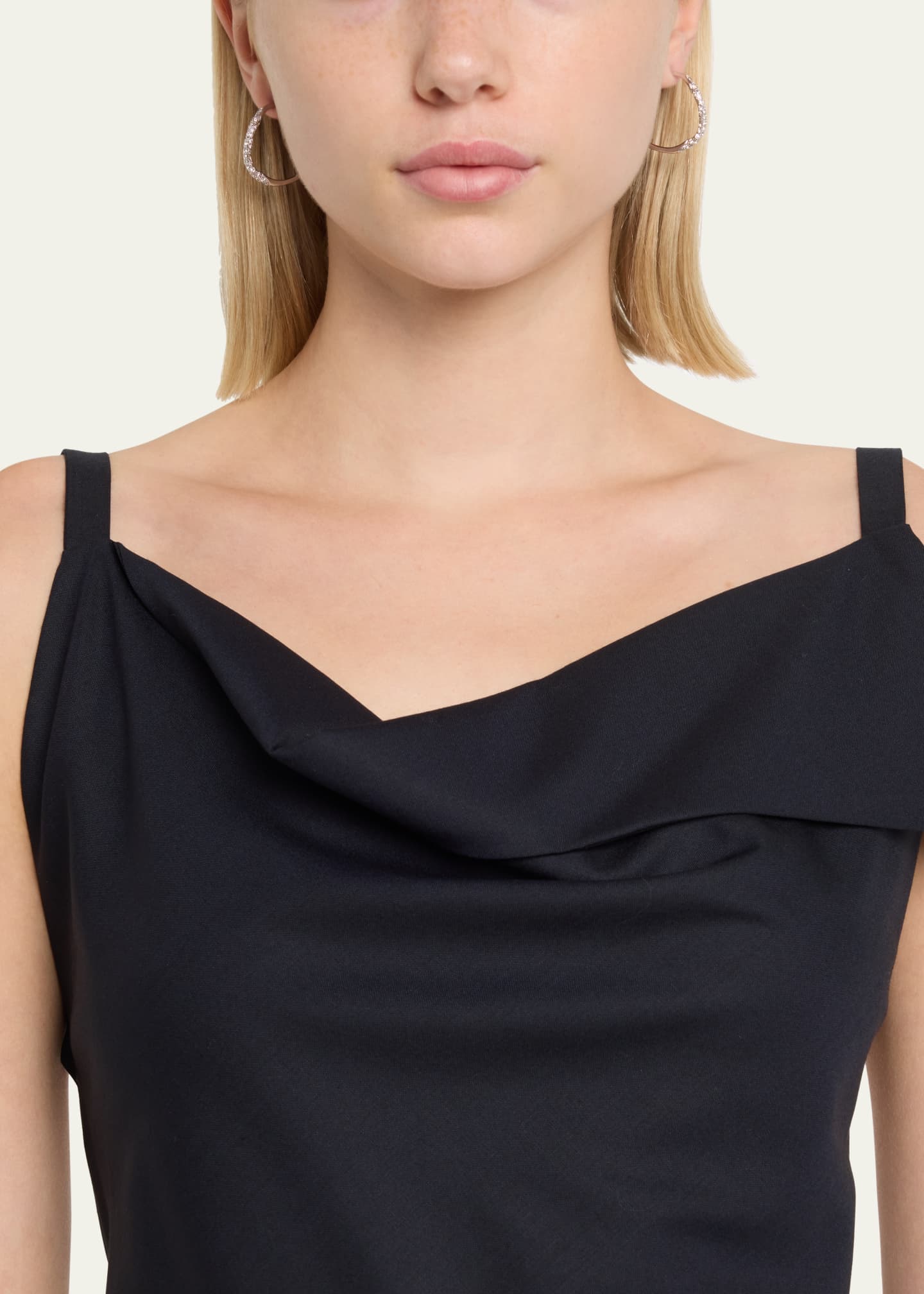 Alexis Bittar Medium Two-Toned Pave Hoop Earrings Image 2 of 4