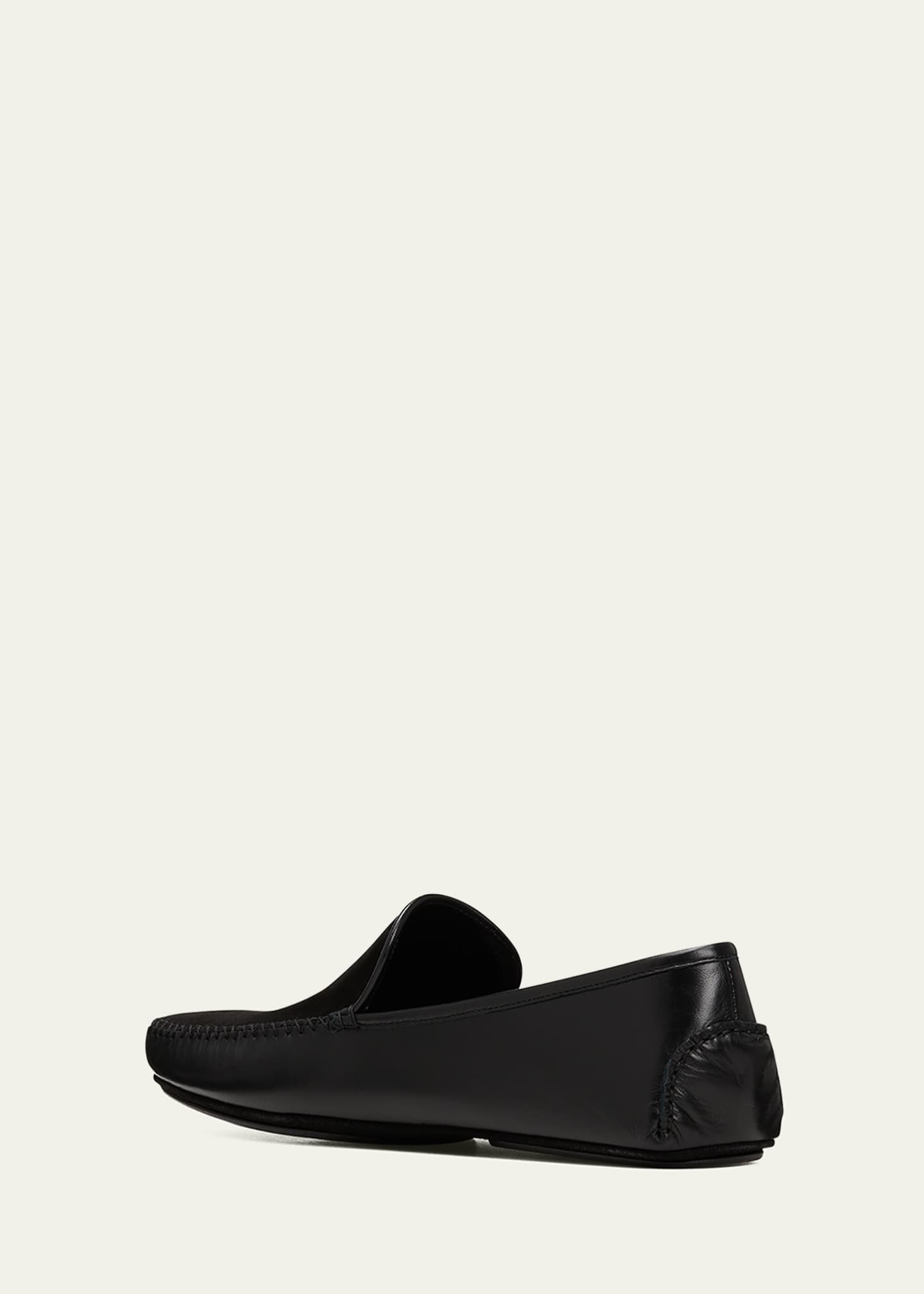 Manolo Blahnik Men's Mayfair Suede-Leather Loafers Image 4 of 5