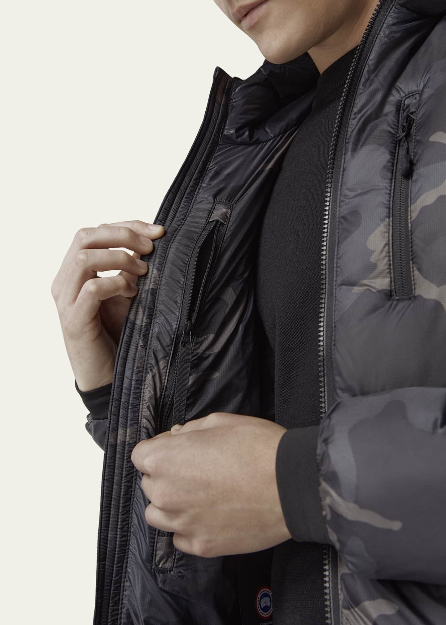 Canada Goose Men's Lodge Camo Hooded Puffer Coat - Bergdorf Goodman