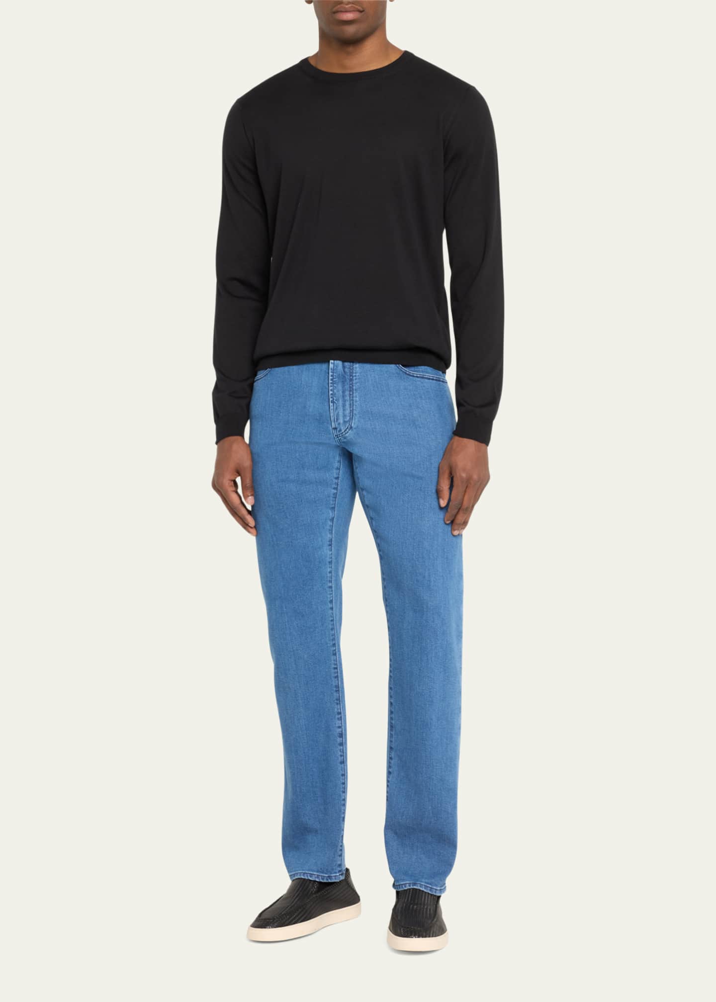 Giorgio Armani Men's Straight-Leg Jeans Image 2 of 5