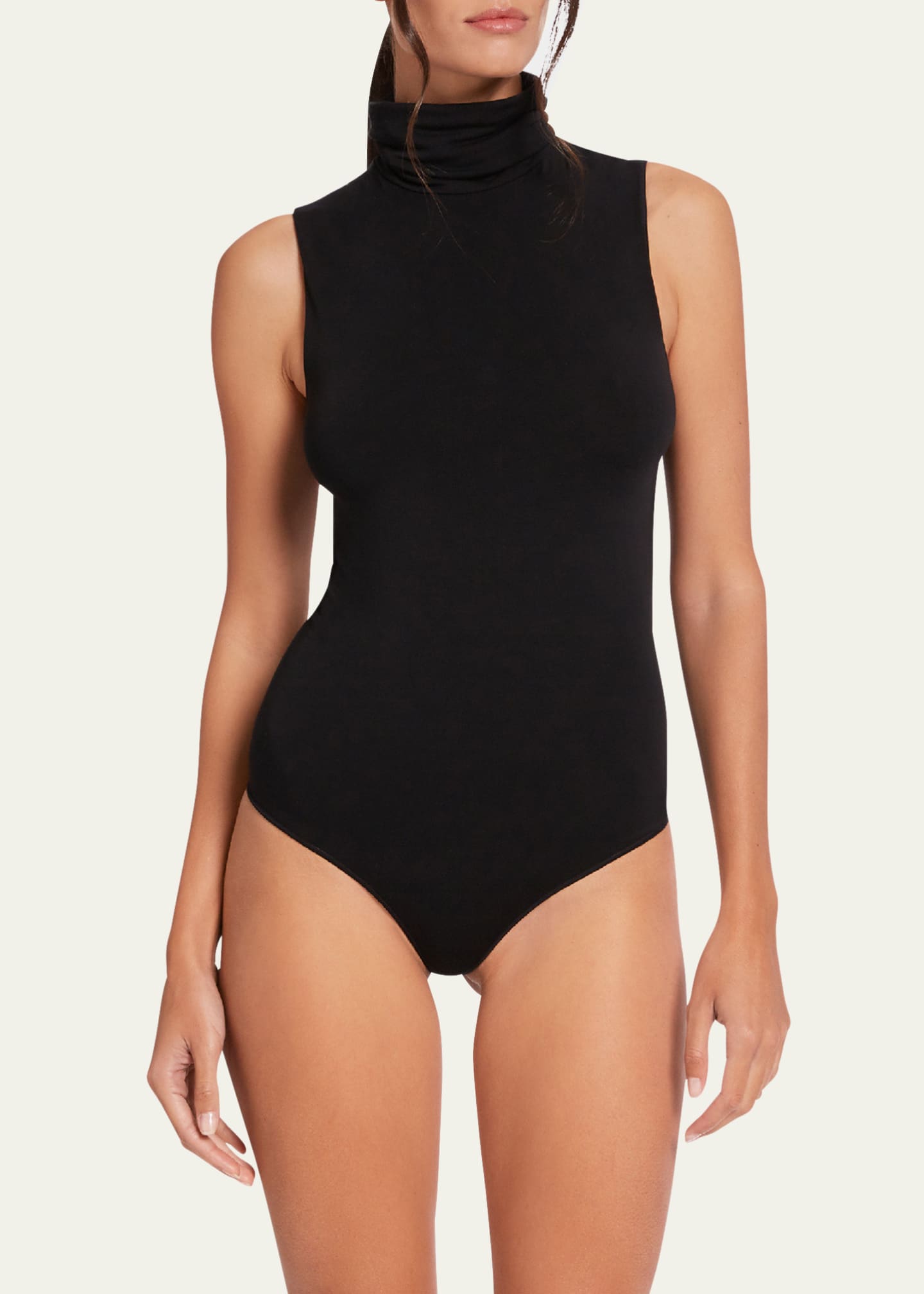 Wolford Short-Sleeve Deep V-Neck Bodysuit - Bergdorf Goodman