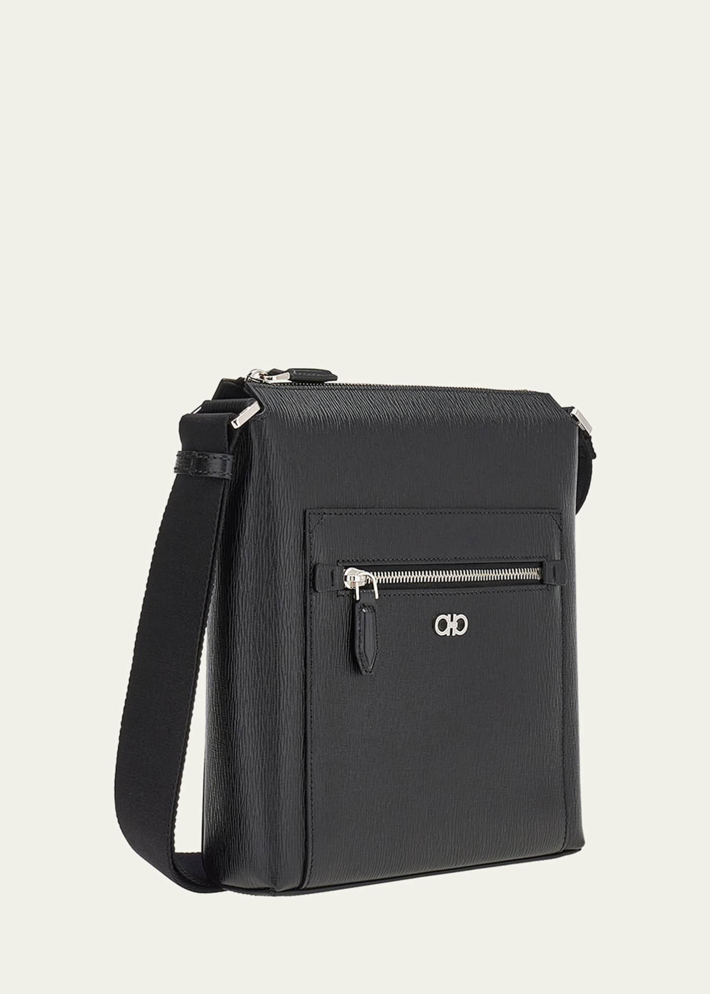 Ferragamo Man Gancini Briefcase Black