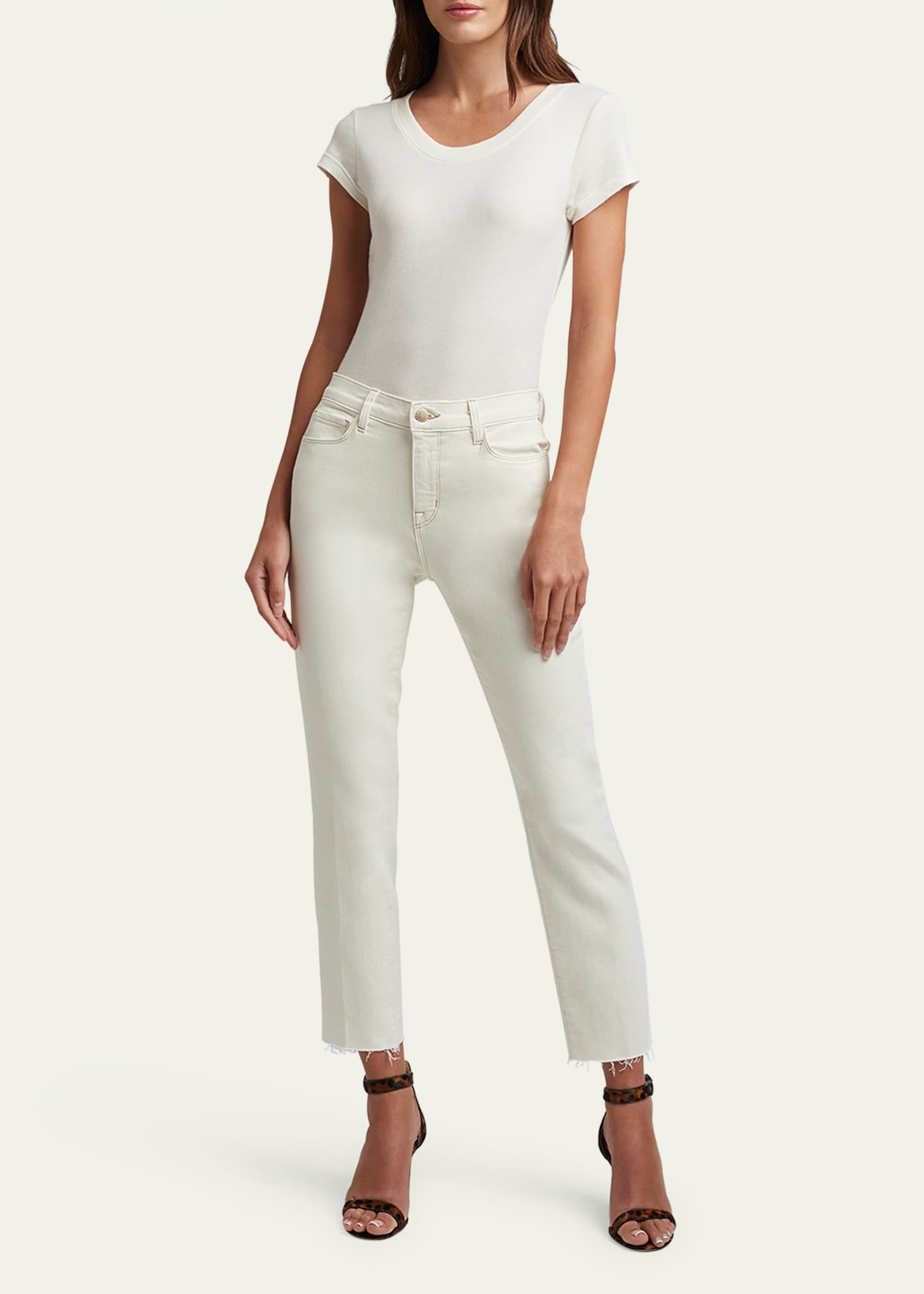 L'Agence Sada High-Rise Crop Slim Jeans Image 2 of 5