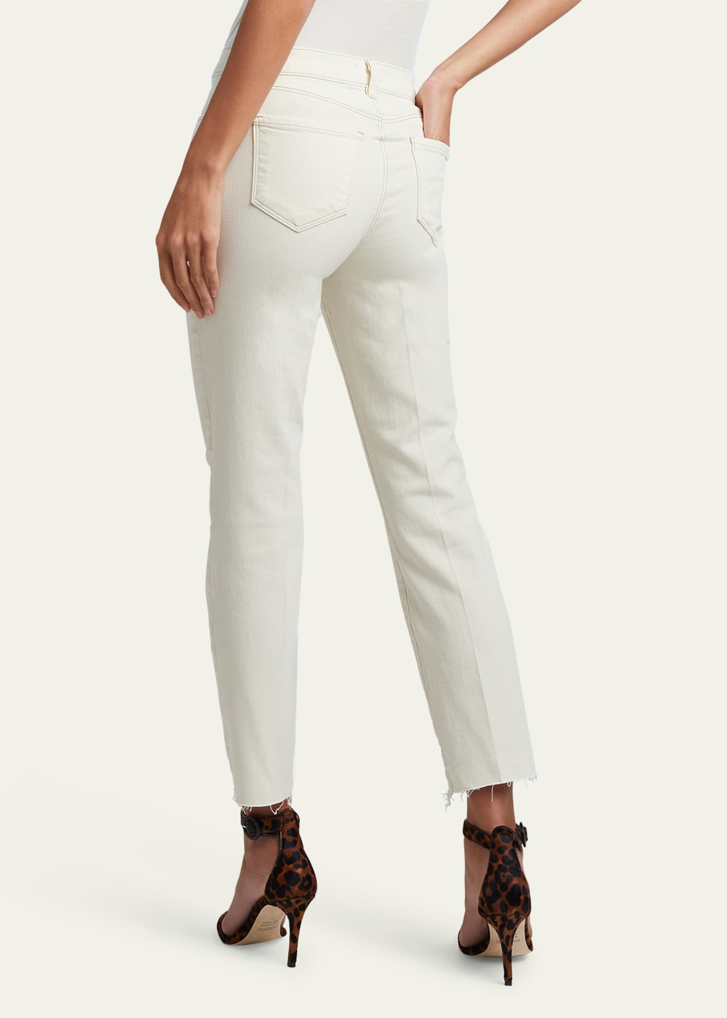 L'Agence Sada High-Rise Crop Slim Jeans Image 3 of 5
