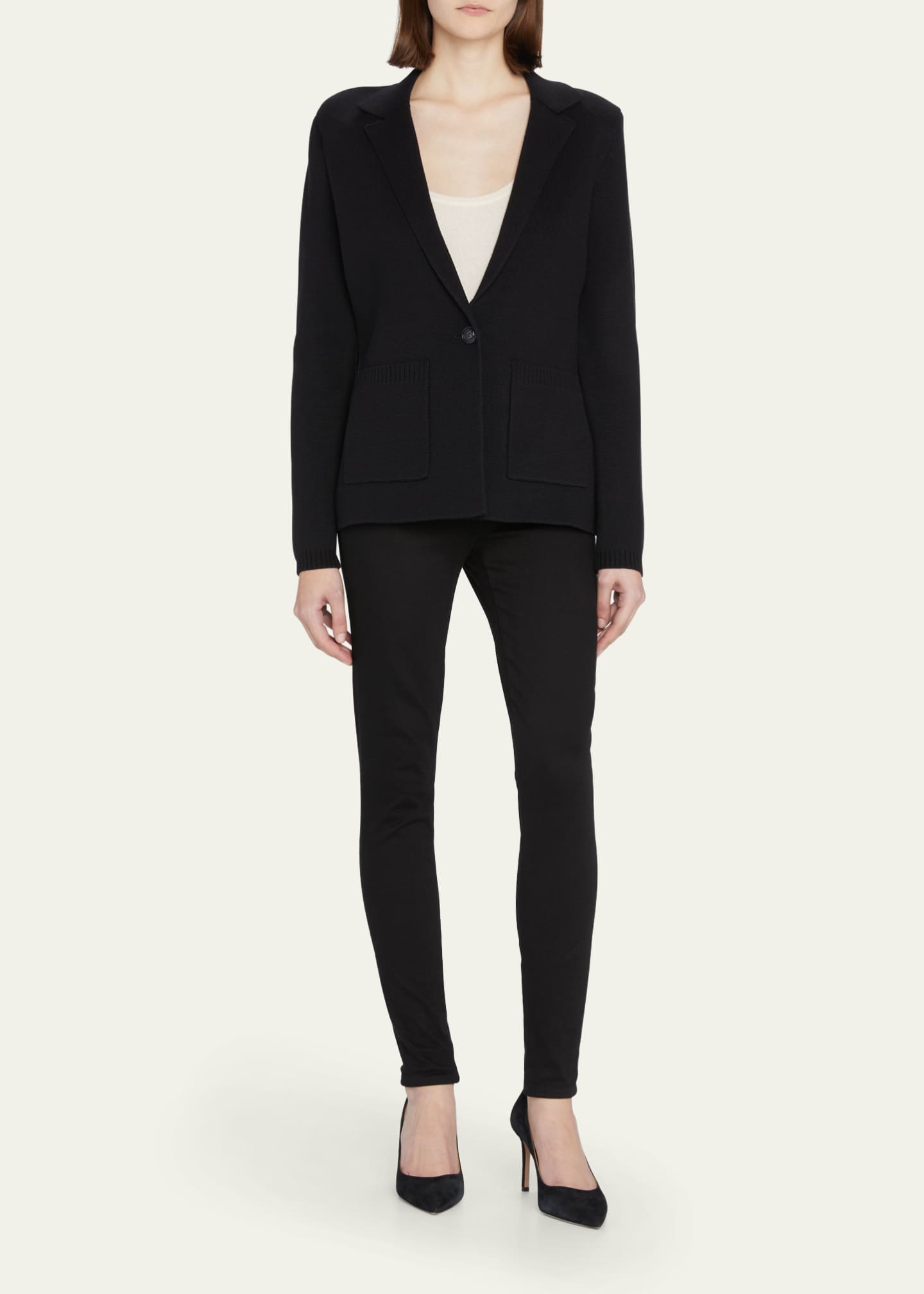 L'AGENCE Lacey Knit Blazer