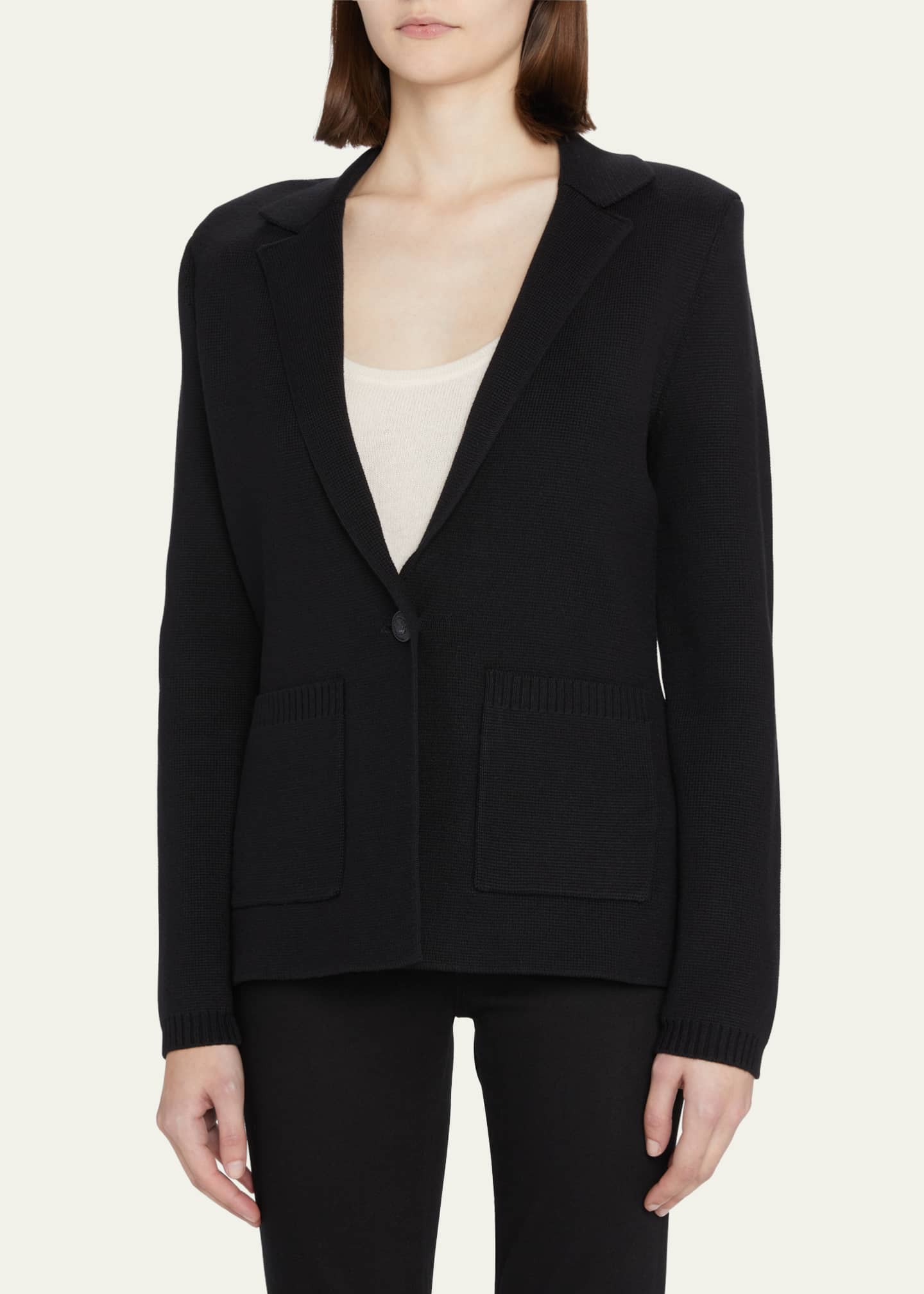 Women's Lambswool & Cashmere Knit Blazer