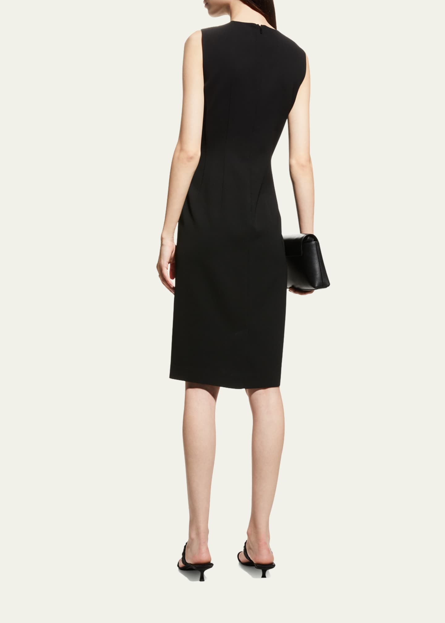 Lafayette 148 New York Harpson Finesse Crepe Sheath Dress Image 3 of 5