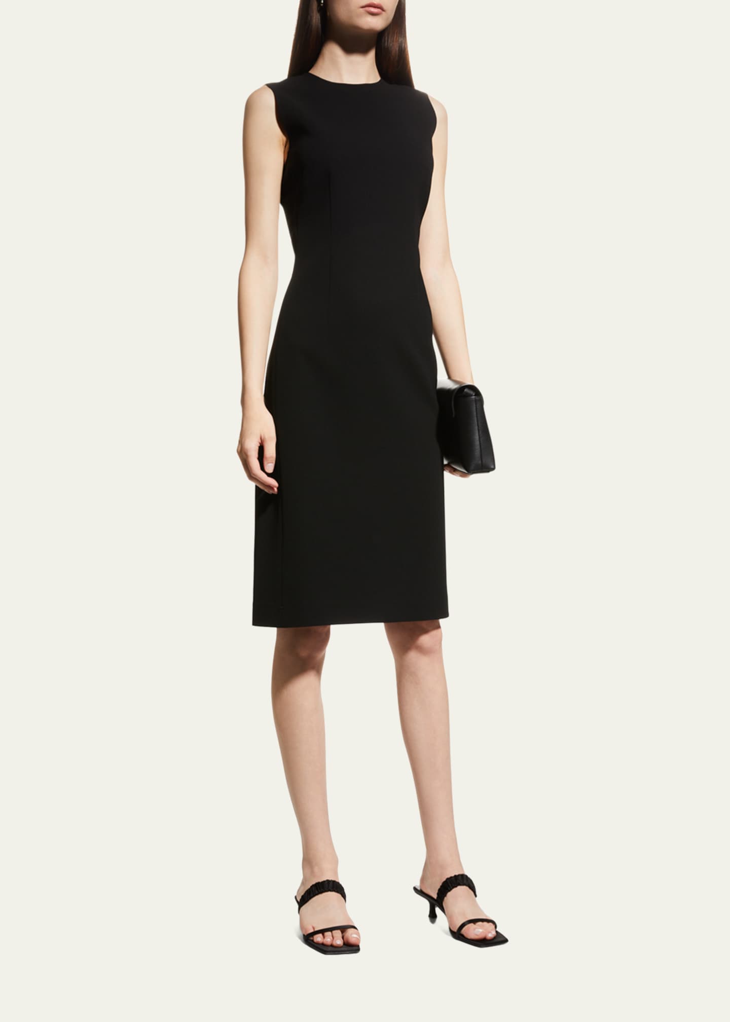 Lafayette 148 New York Harpson Finesse Crepe Sheath Dress Image 4 of 5