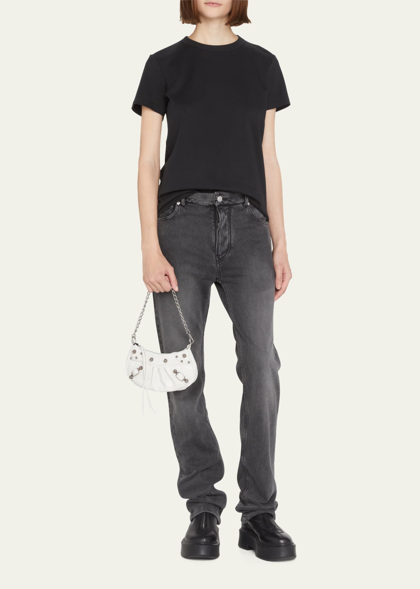 Balenciaga Le Cagole Mini CrocEmbossed Crossbody Bag Bergdorf Goodman