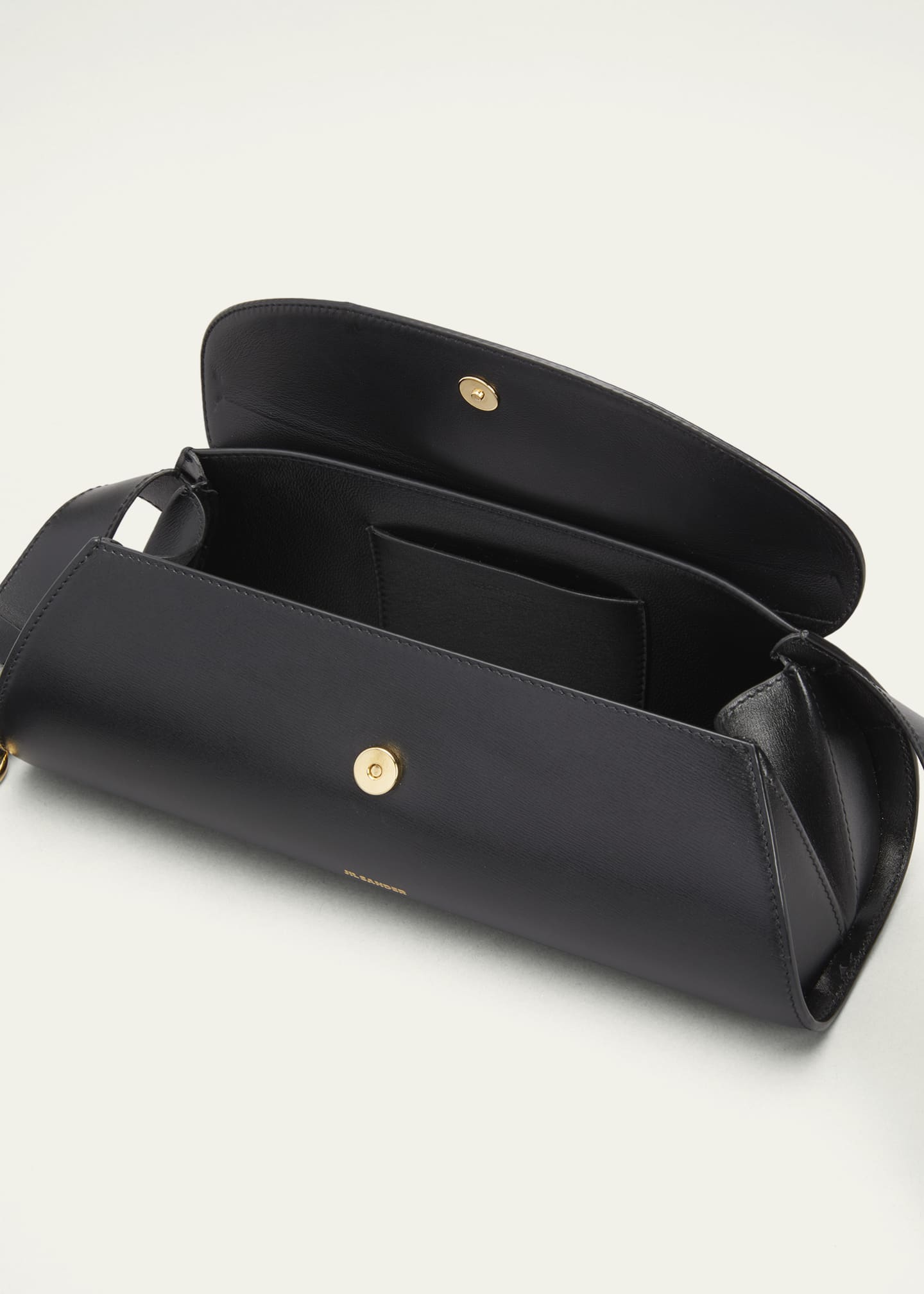 Jil Sander Cannolo Small Flap Leather Shoulder Bag - Bergdorf Goodman
