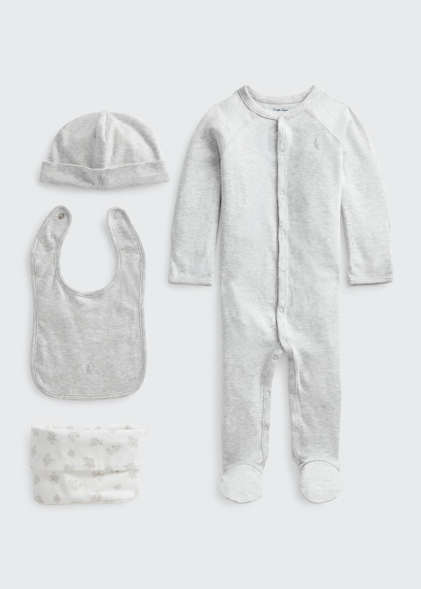 Ralph Lauren Childrenswear 4-Piece Organic Cotton Gift Set, Size Newborn-9M  - Bergdorf Goodman