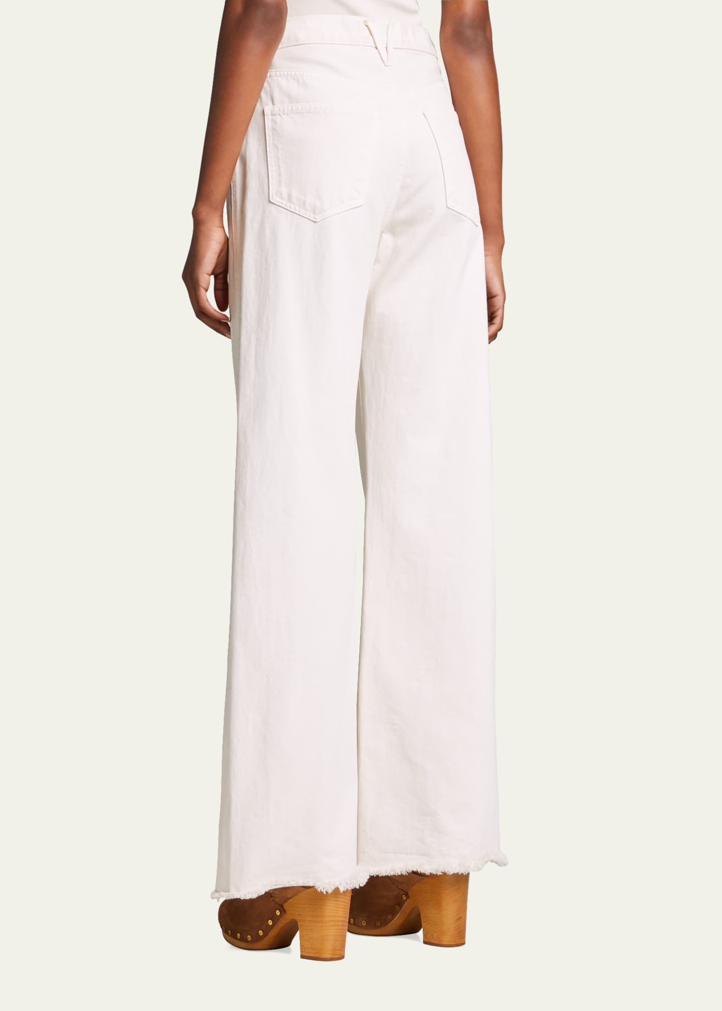 Veronica Beard Taylor High-Rise Wide-Leg Jeans Image 3 of 5