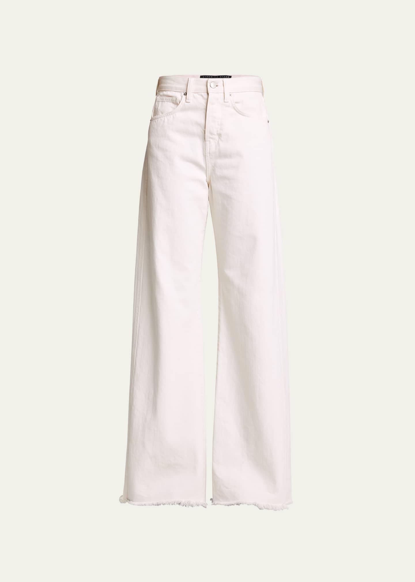 Veronica Beard Taylor High-Rise Wide-Leg Jeans Image 1 of 5